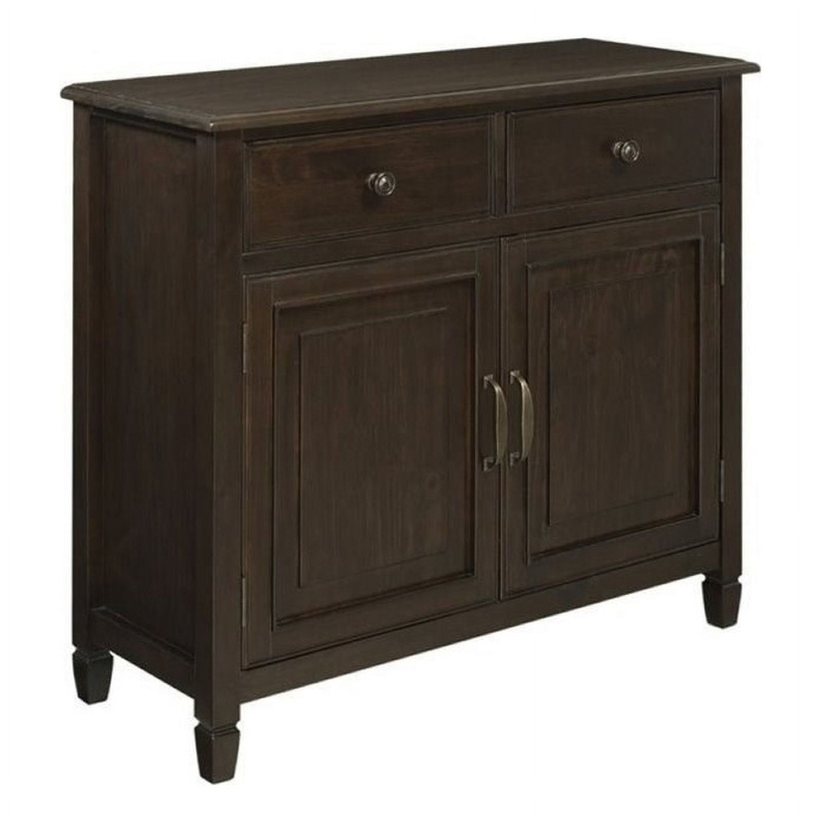 Connaught Dark Chestnut Brown Solid Pine Entryway Storage Cabinet