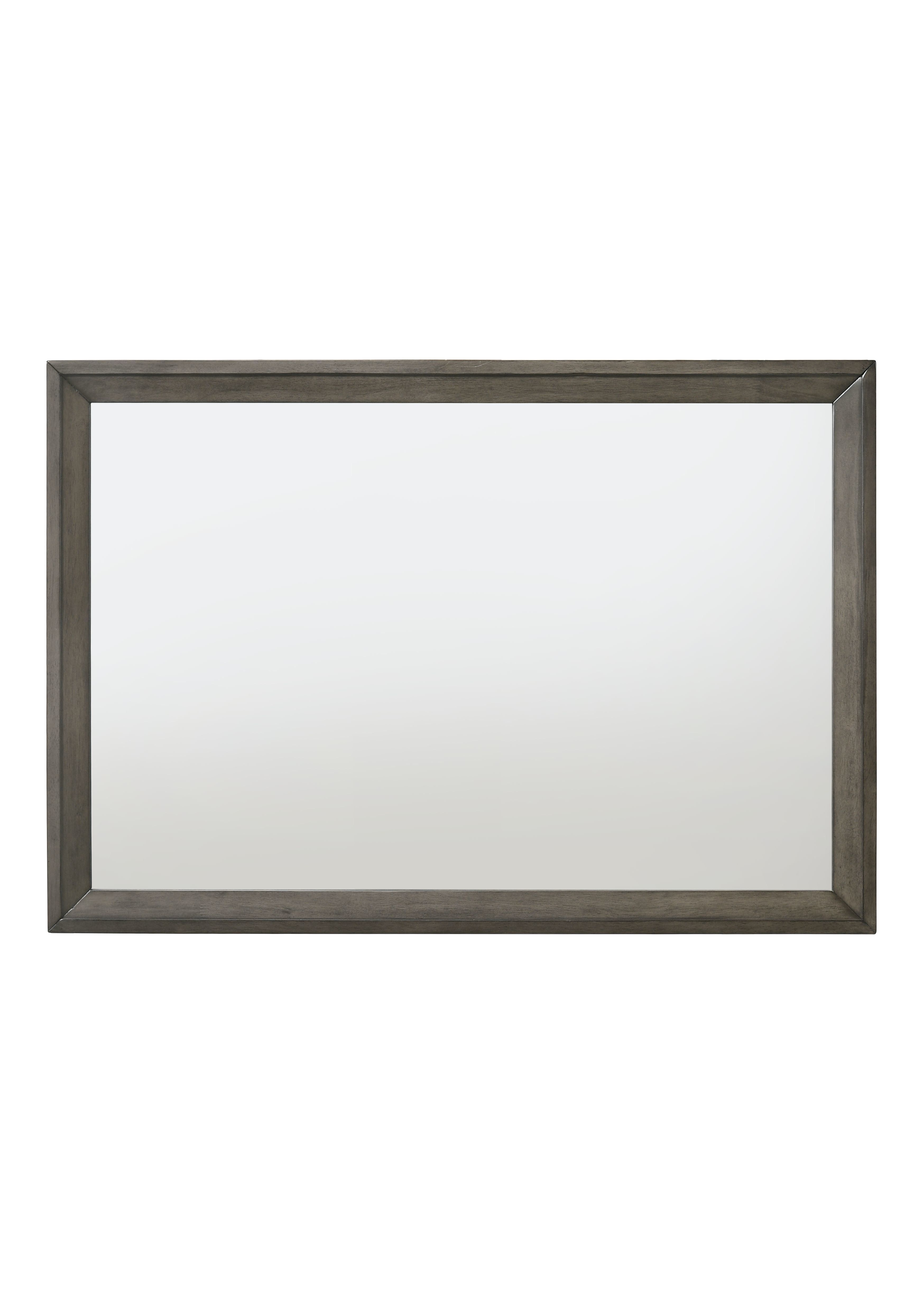 Ergode 46'' Rectangular Gray Oak Wooden Trim Mirror