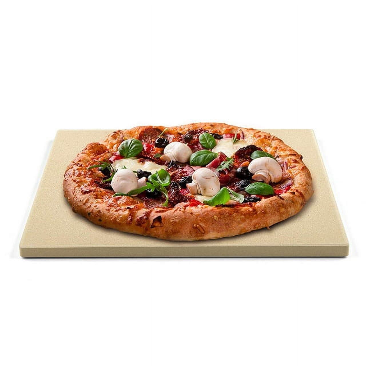 16x14-Inch Beige Cordierite Pizza Grilling Baking Stone