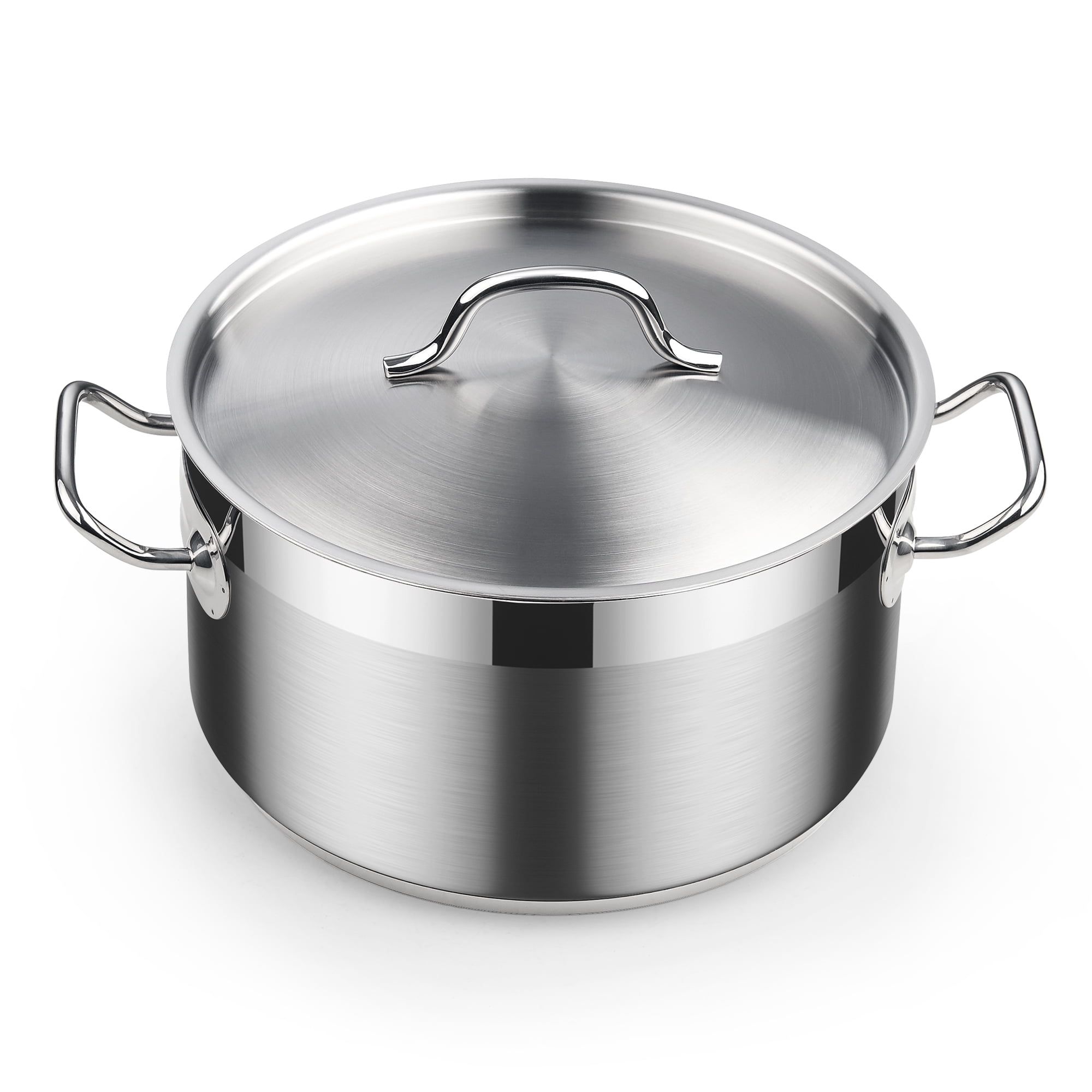 Professional 6-Quart Stainless Steel Dutch Oven with Lid