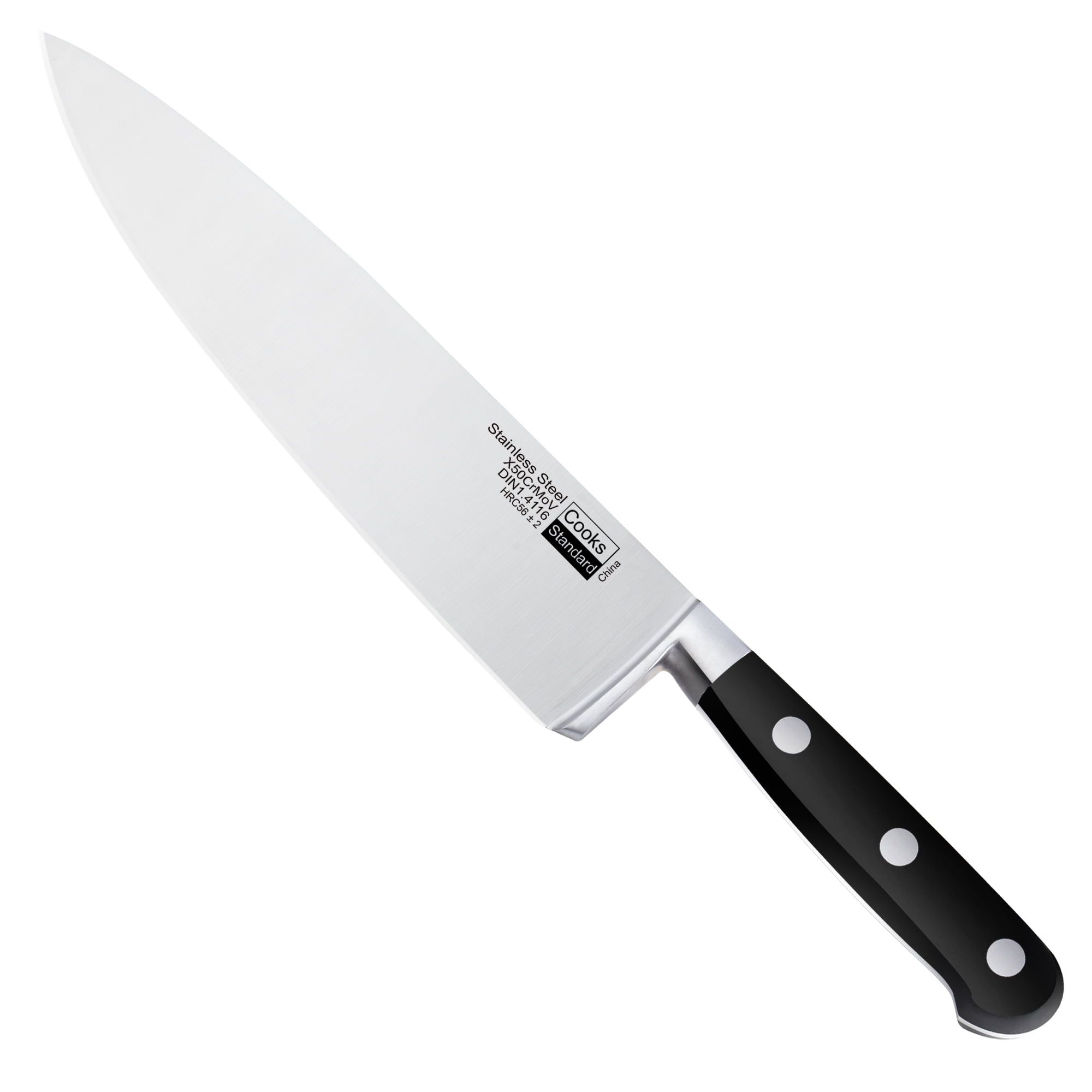 8-Inch Stainless Steel Chef's Knife with Ergonomic Handle