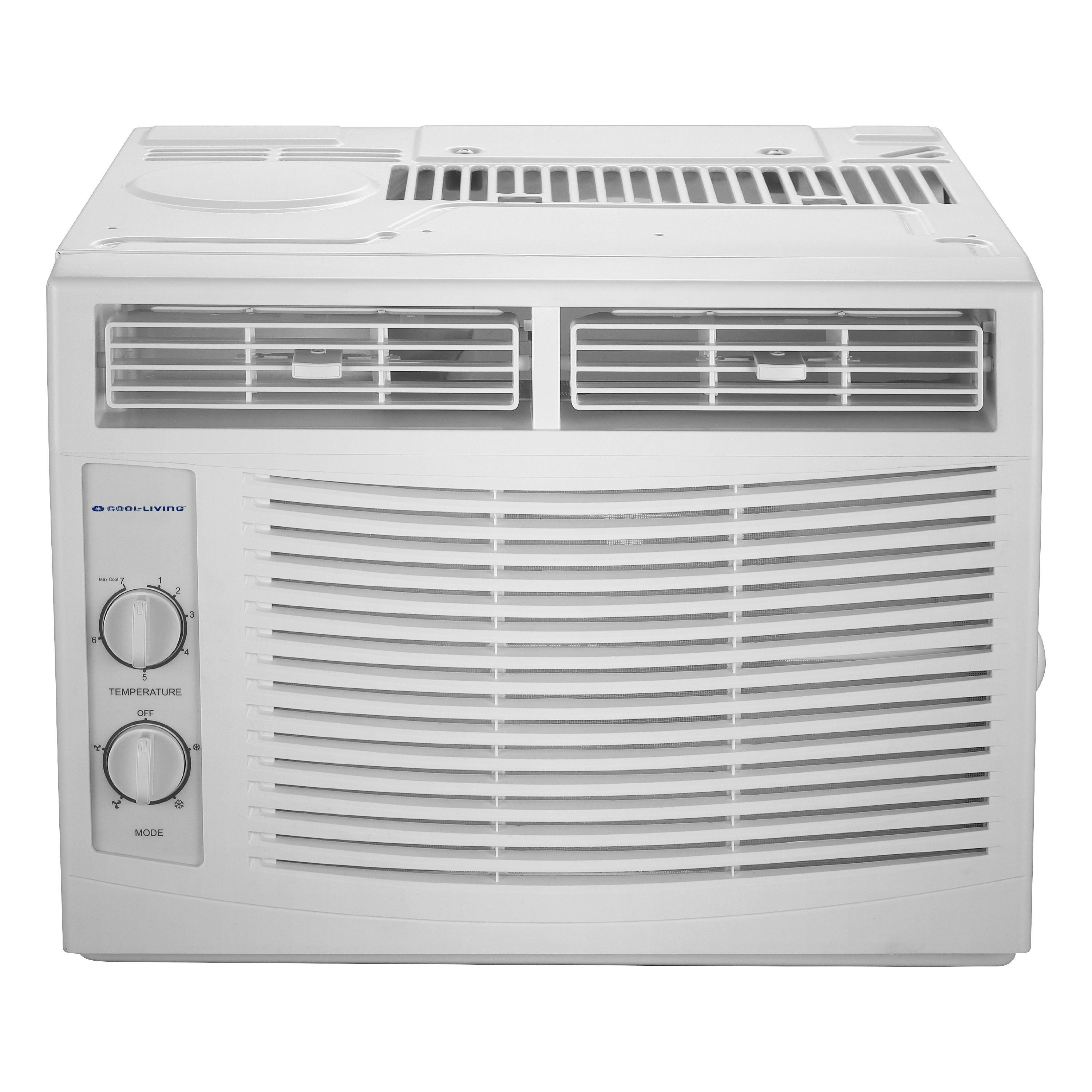 Cool-Living 5,000 BTU White Window Air Conditioner with Installation Kit