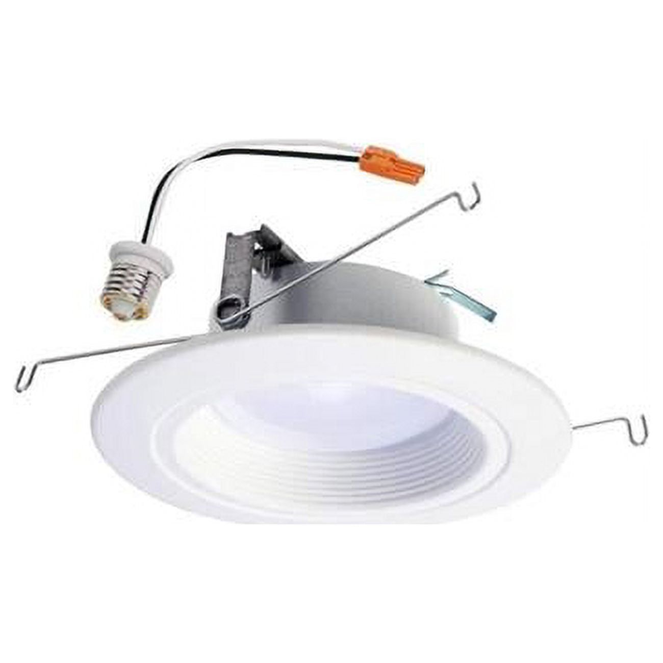 Matte White Aluminum 7.25" LED Baffle-Trim Ceiling Light, Energy Star