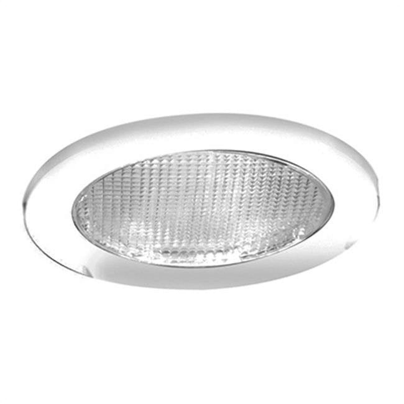 Halo 4-Inch White Glass Recessed Shower Light Trim