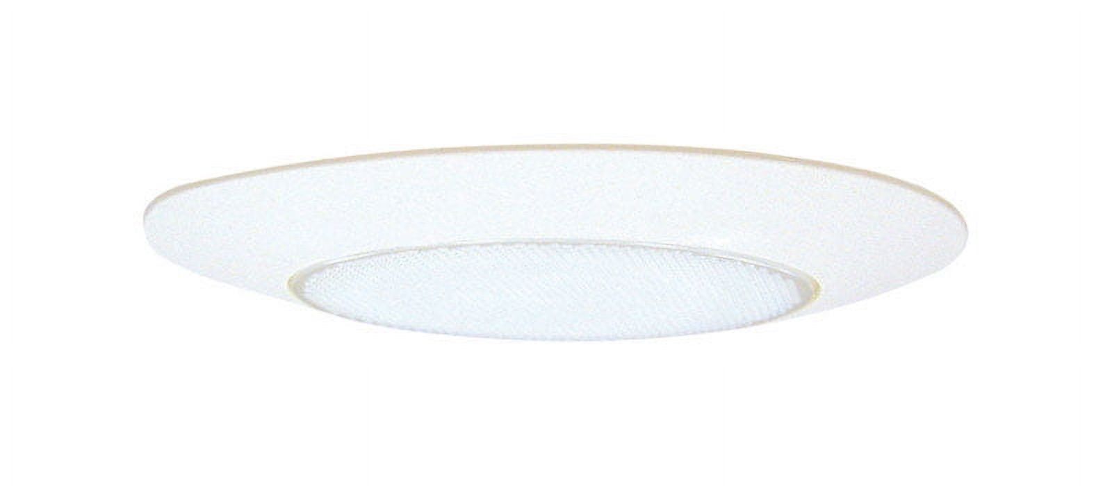 Halo 6" White Glass LED Shower Trim with Frosted Lens