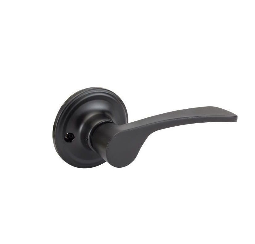 Black Zinc Modern Dummy Door Lever for Interior Use