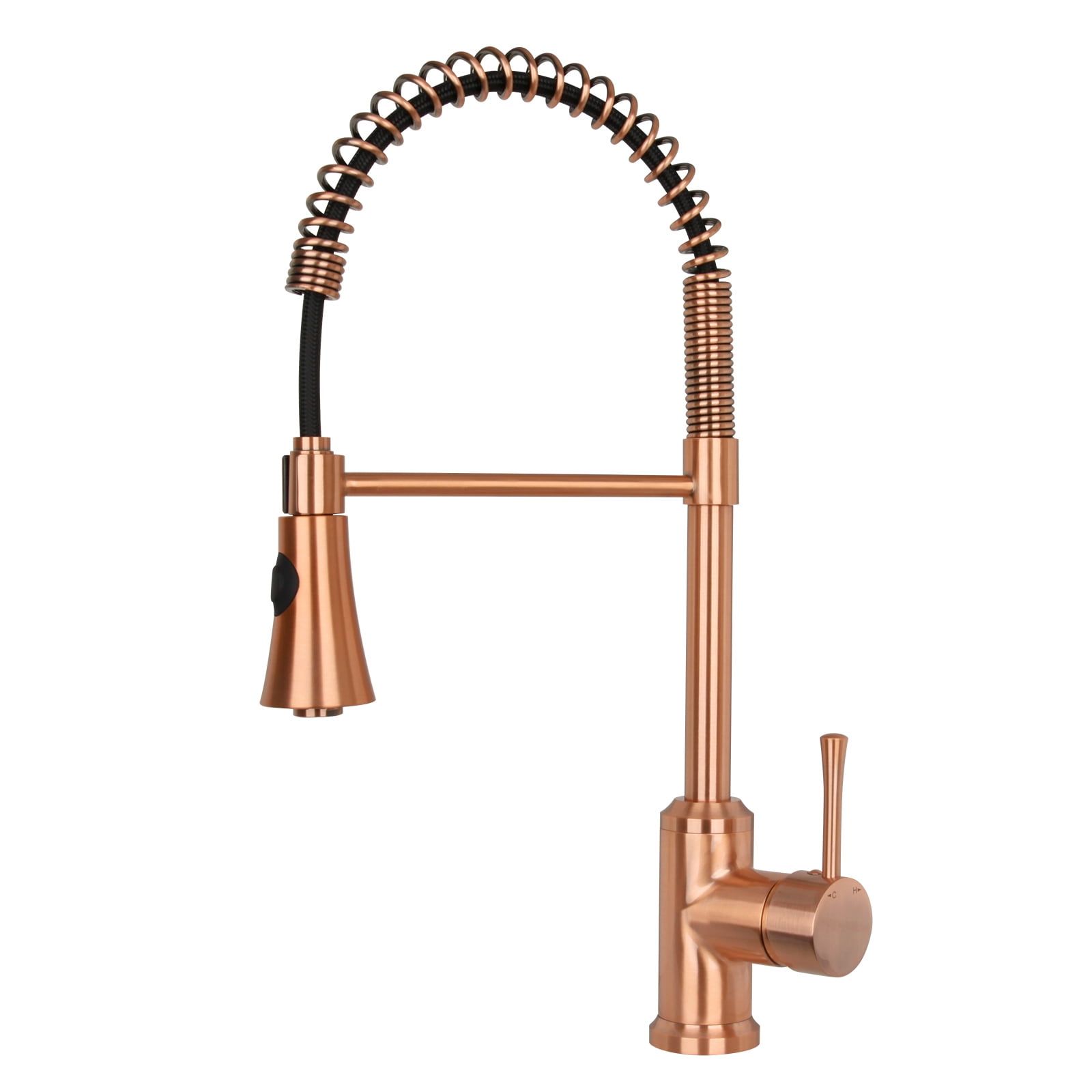 Copper Bronze Pull-out Spray Kitchen Faucet with Solid Brass Construction