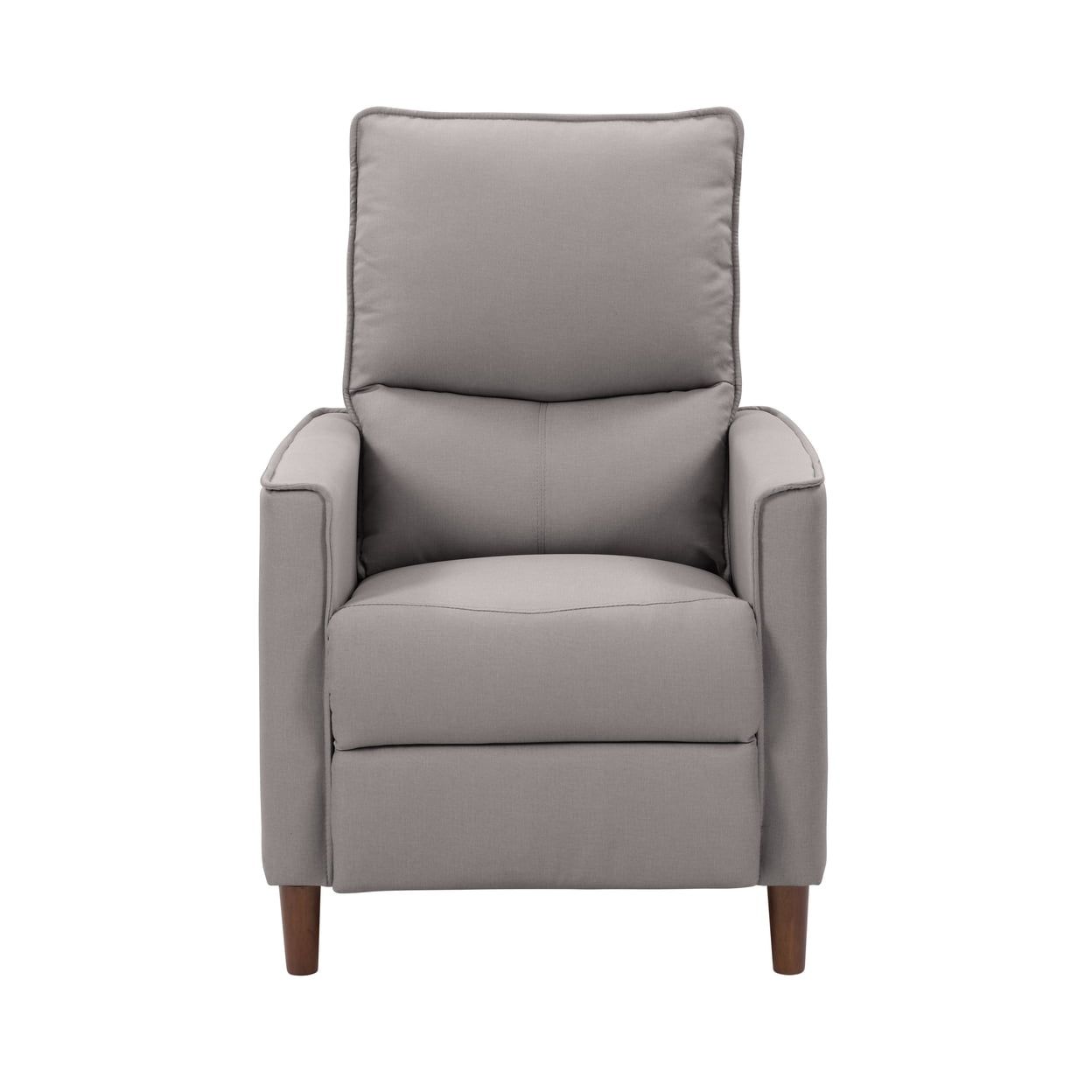 Alder Light Grey Metal Reclining Accent Chair