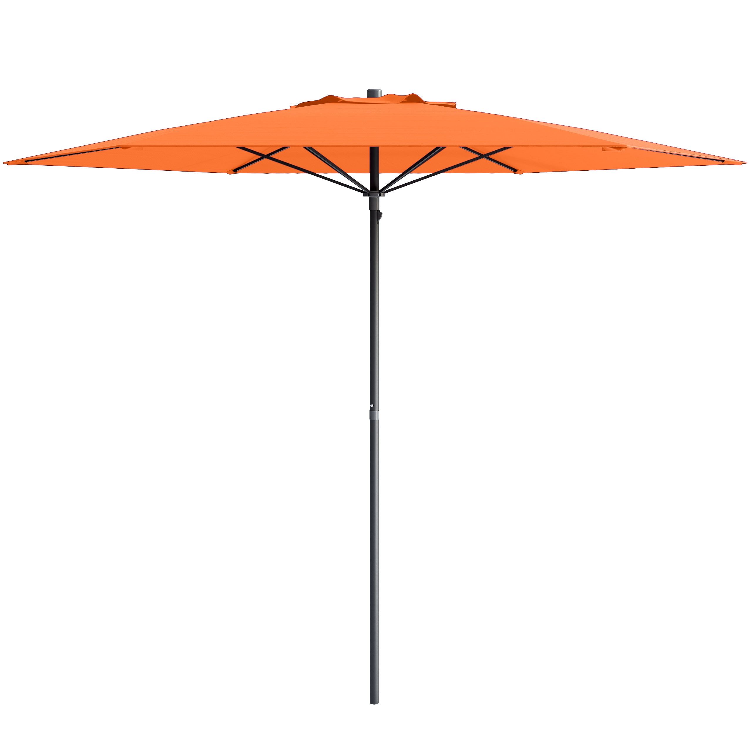 7.5ft Orange UV Resistant Beach and Patio Umbrella