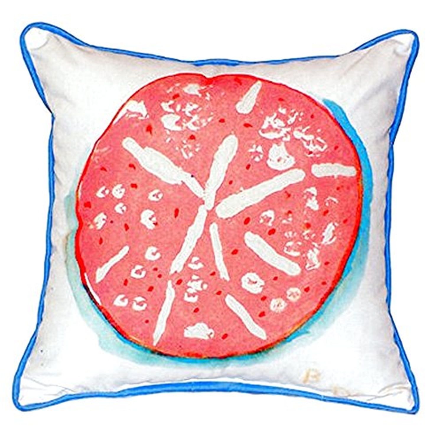 Coral Sand Dollar Square Indoor/Outdoor Pillow Set
