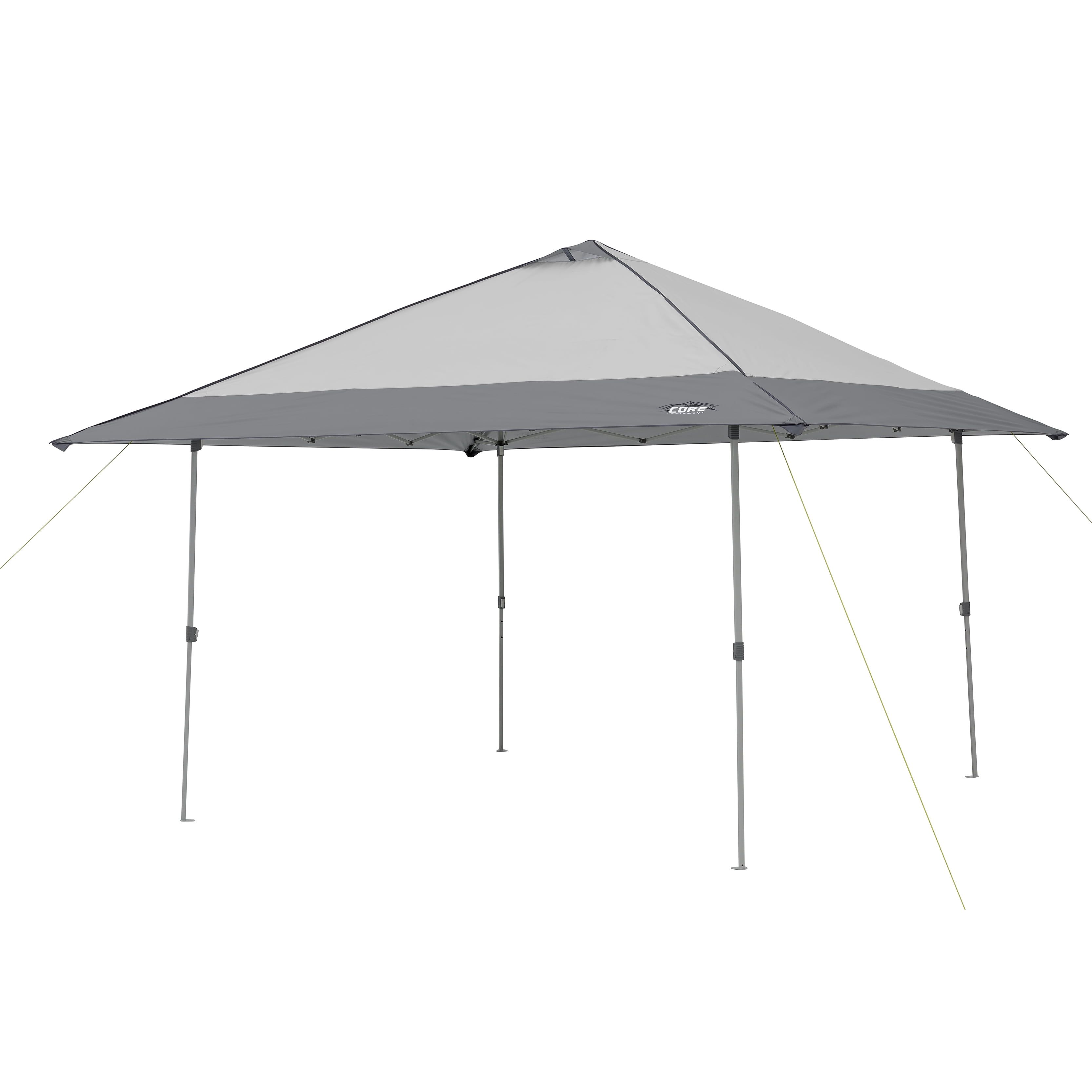 Gray Steel 13' x 13' Pop-Up Canopy Tent with Adjustable Height