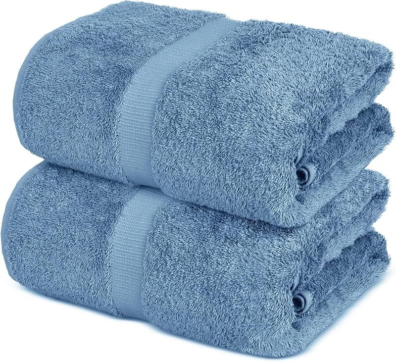 Oversized Wedgewood Turkish Cotton Bath Sheet Towels, 2-Piece Set