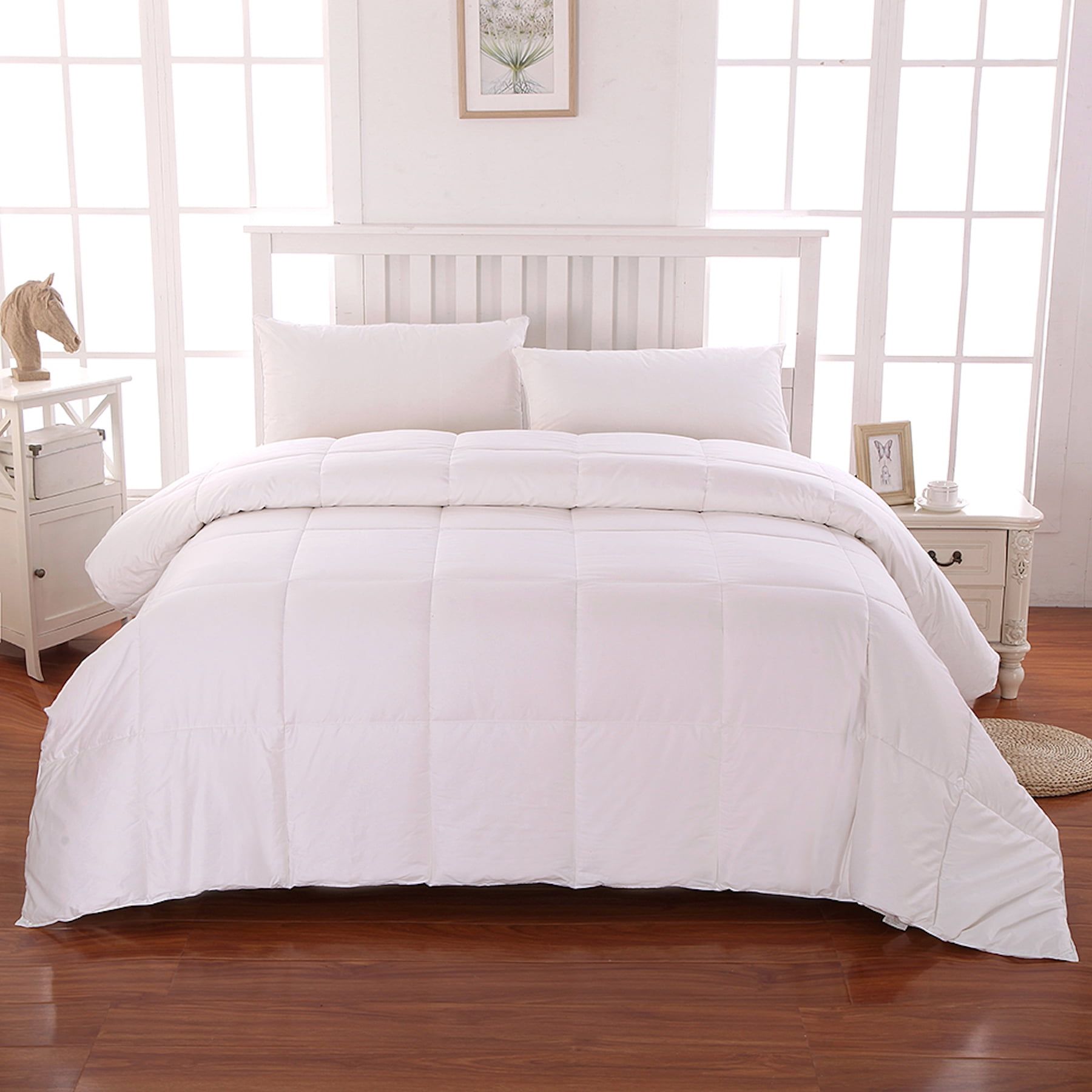 Full White Cotton Down Alternative Comforter