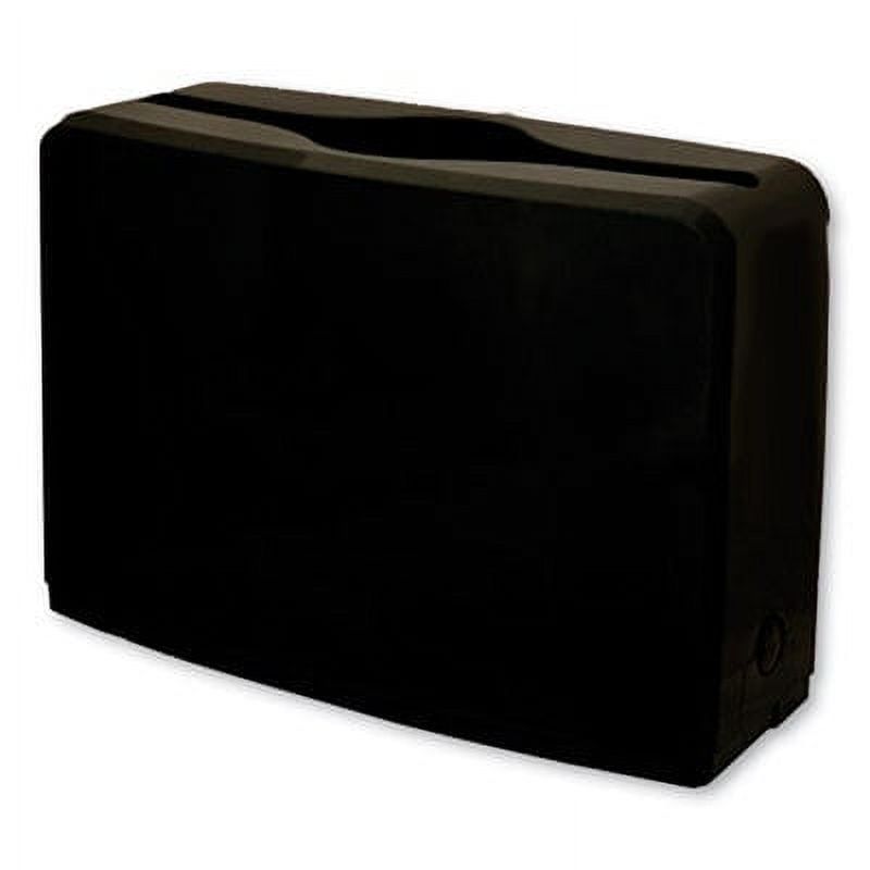 Black ABS Plastic Countertop Folded Towel Dispenser