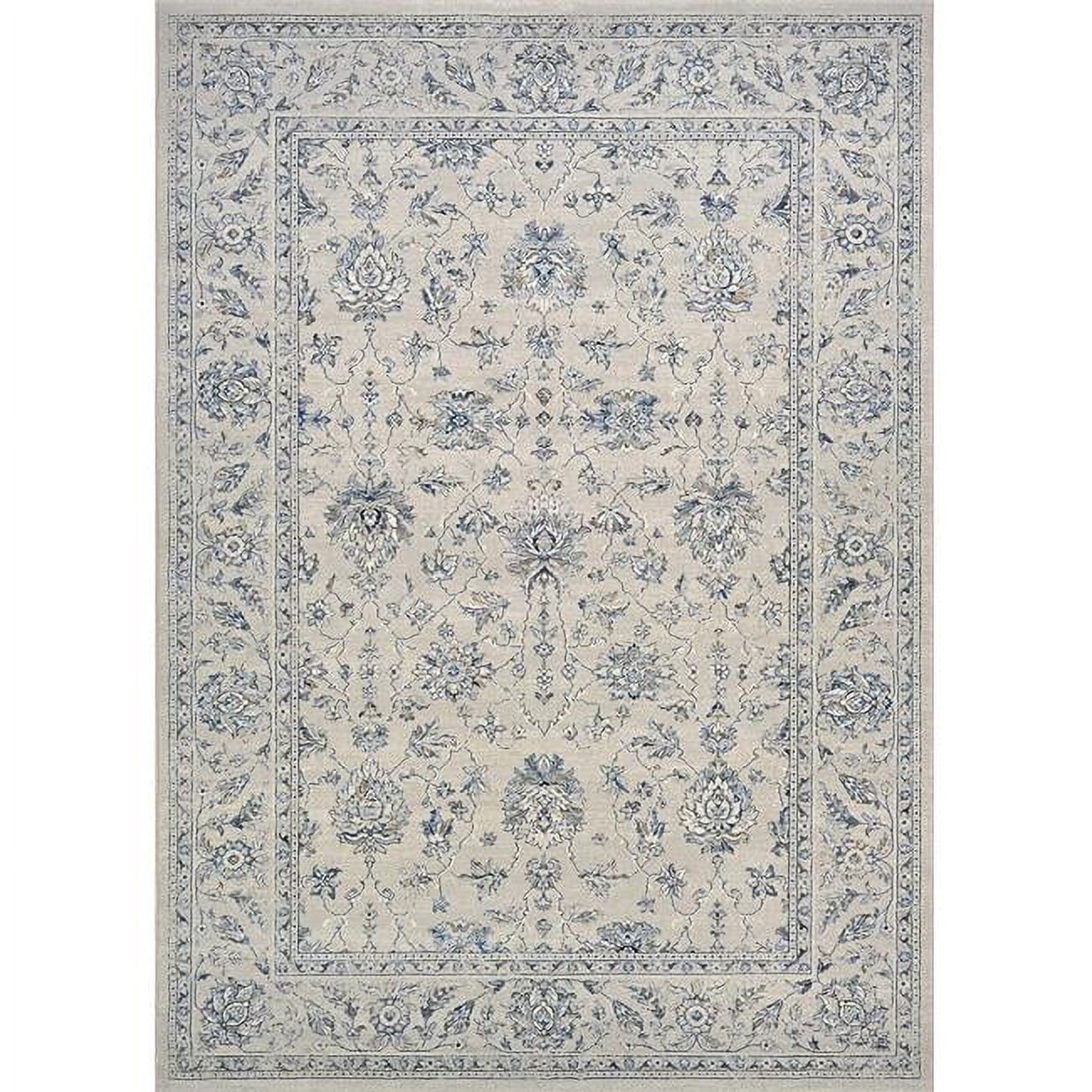 Slate Blue Sultan Treasures 5'3" x 7'6" Synthetic Area Rug