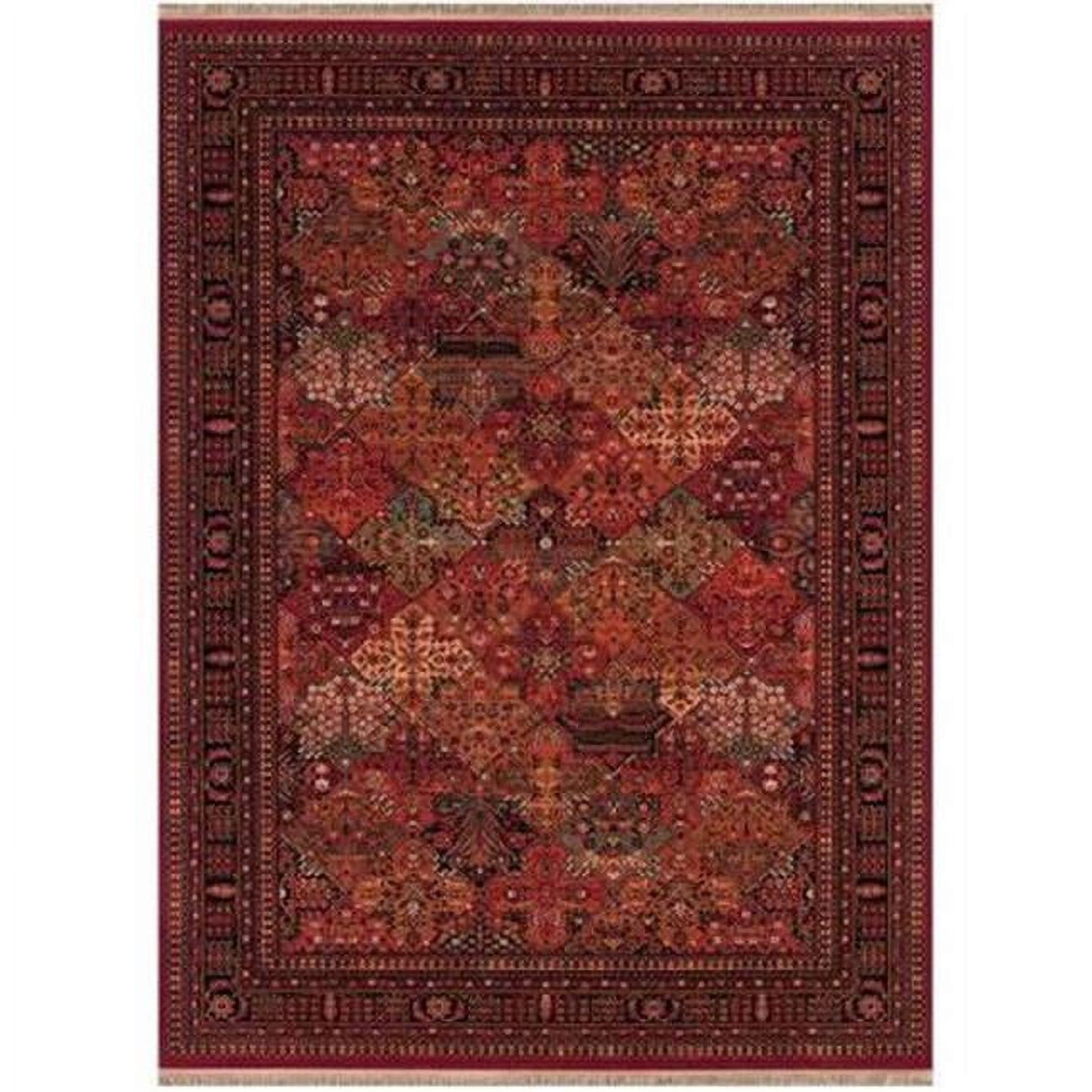 Imperial Baktiari Red Hand-Knotted Wool Area Rug