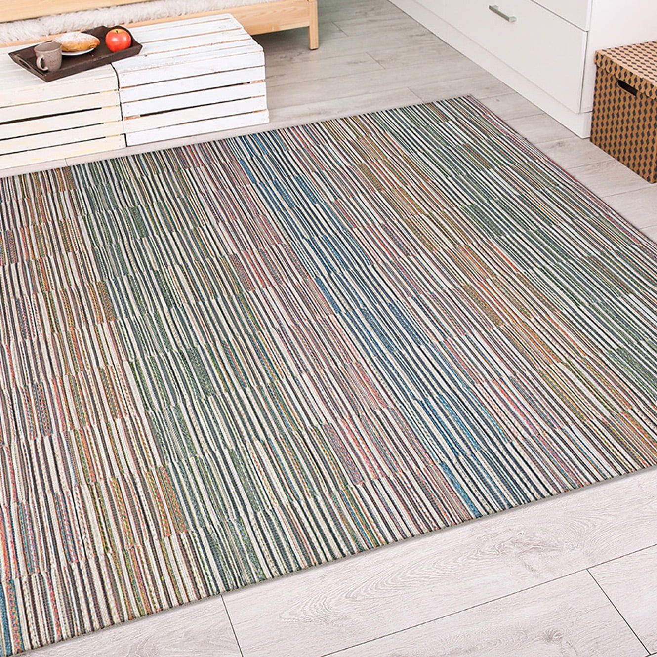 Cape Fayston Multi-Color Synthetic Flat Woven Rug