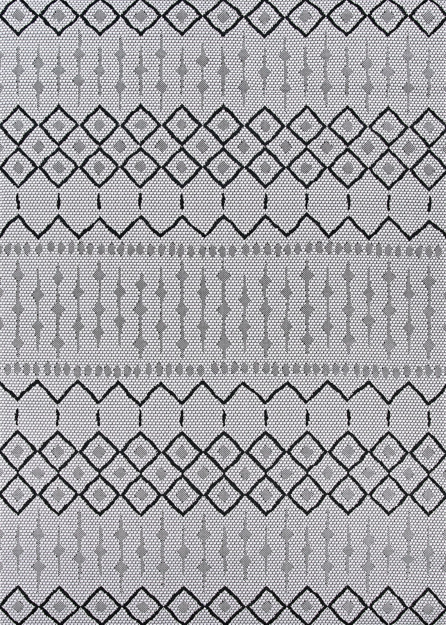 Afuera Hadron Easy-Care Gray Synthetic 3'11" x 5'7" Area Rug