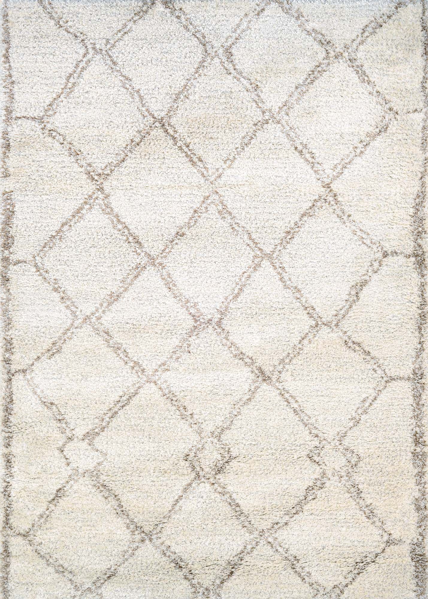 Bromley Snowflake Bronze Shag Area Rug - 2' x 3'11"