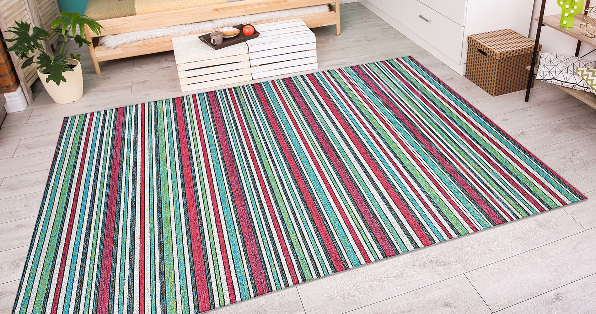 Cape Ivory 3' x 5' Wool Blend Flatweave Area Rug