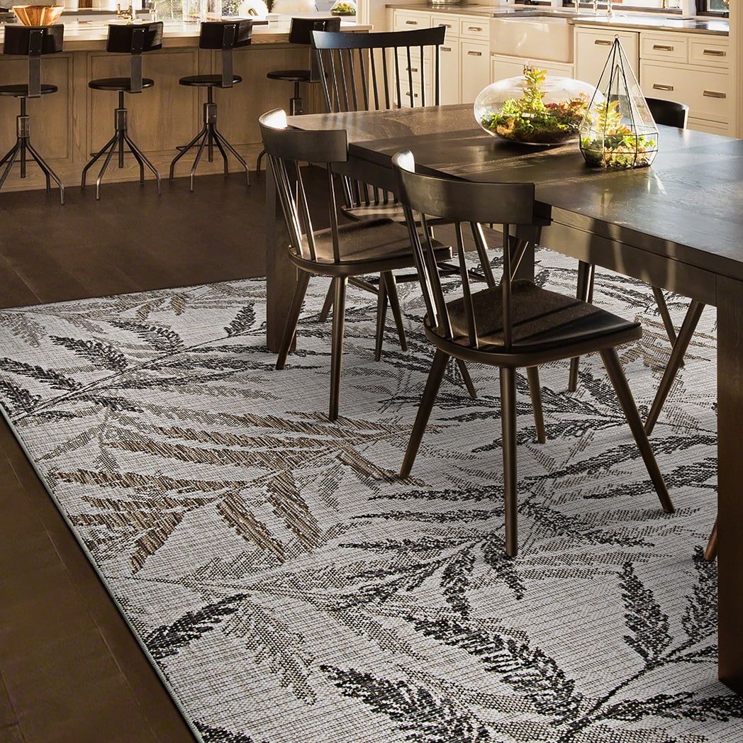 Charm Collection Flat Woven Synthetic Indoor/Outdoor Rug