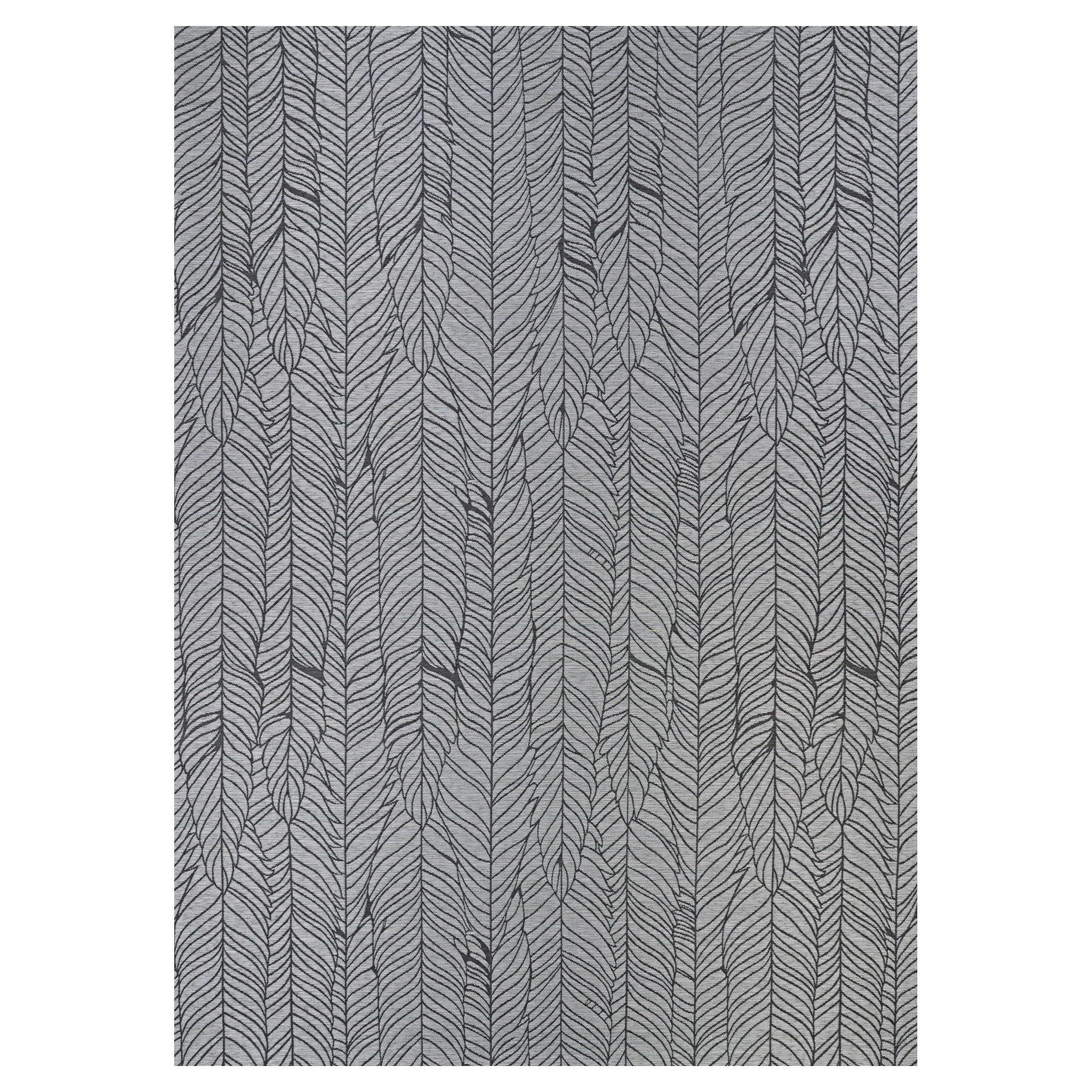 Dolce Majorelle 5'3" x 7'6" Silver-Black Synthetic Area Rug