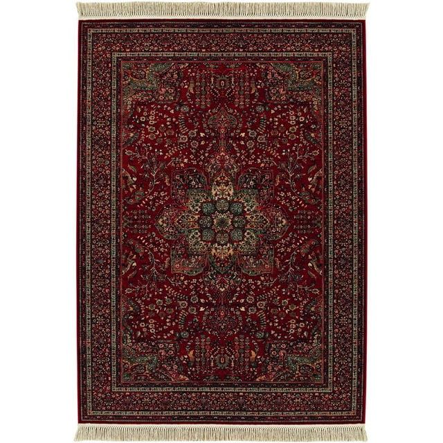 Antique Red Wool Runner Rug with Medallion Design, 2'2" x 9'3"