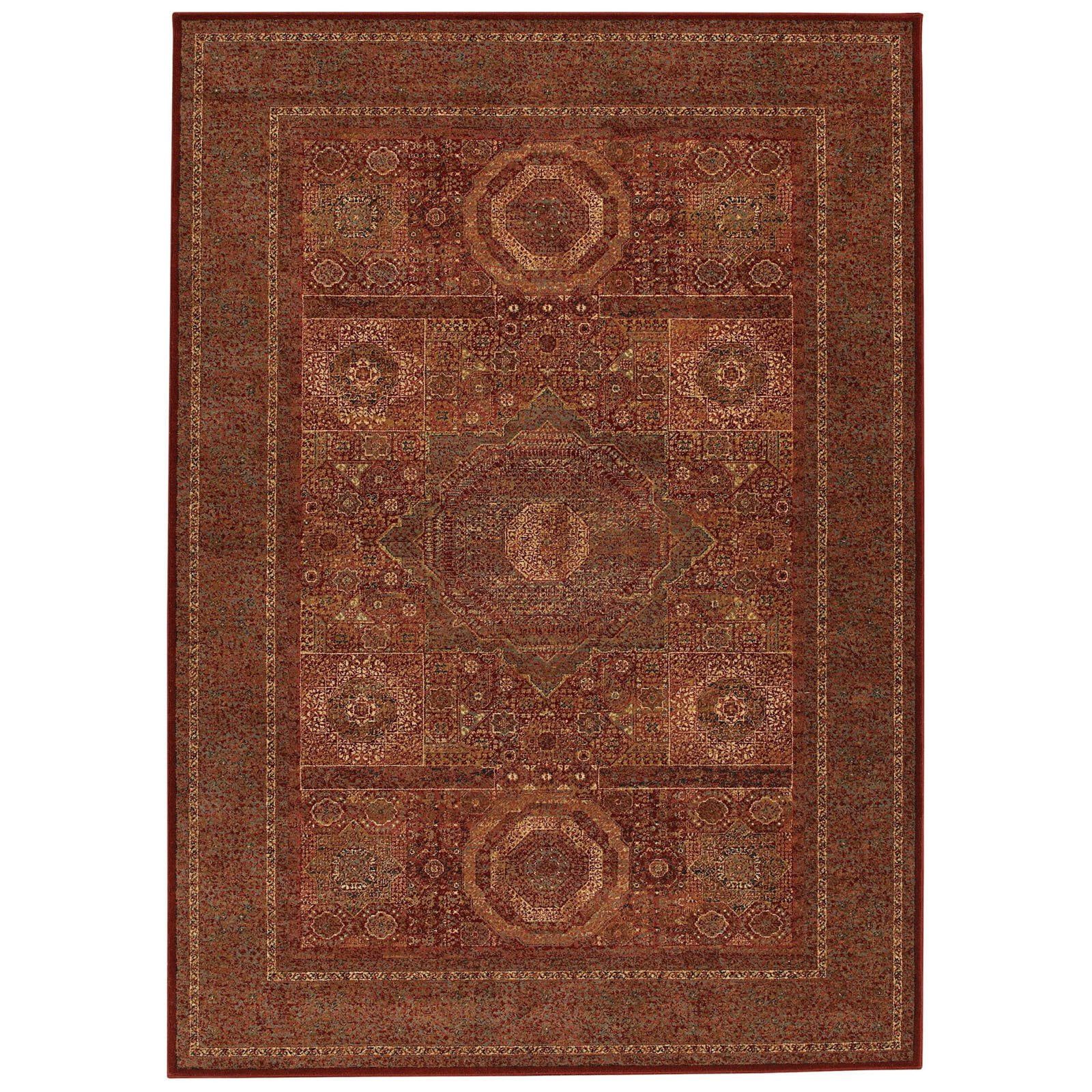 Burgundy Wool and Synthetic Traditional Runner Rug 2'2" x 8'11"