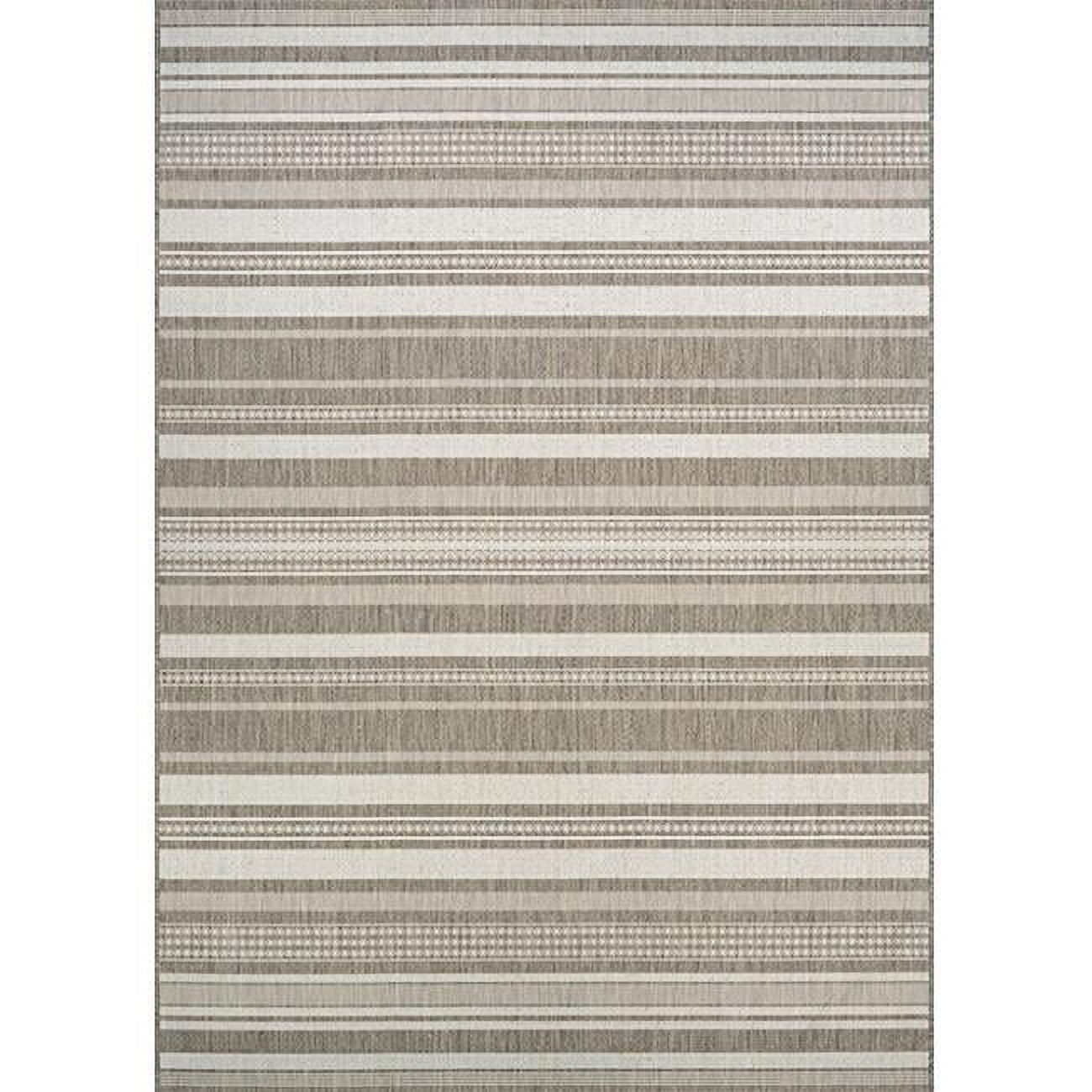 Champagne Taupe Flat Woven Reversible Indoor Outdoor Rug