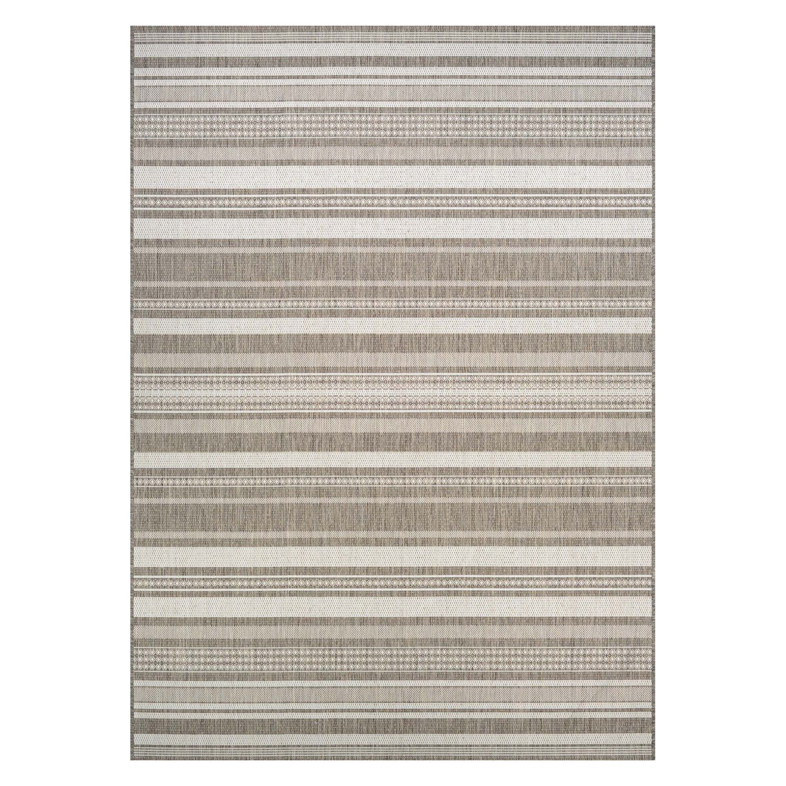 Champagne-Taupe Transitional Square Synthetic Area Rug, 9'x9'