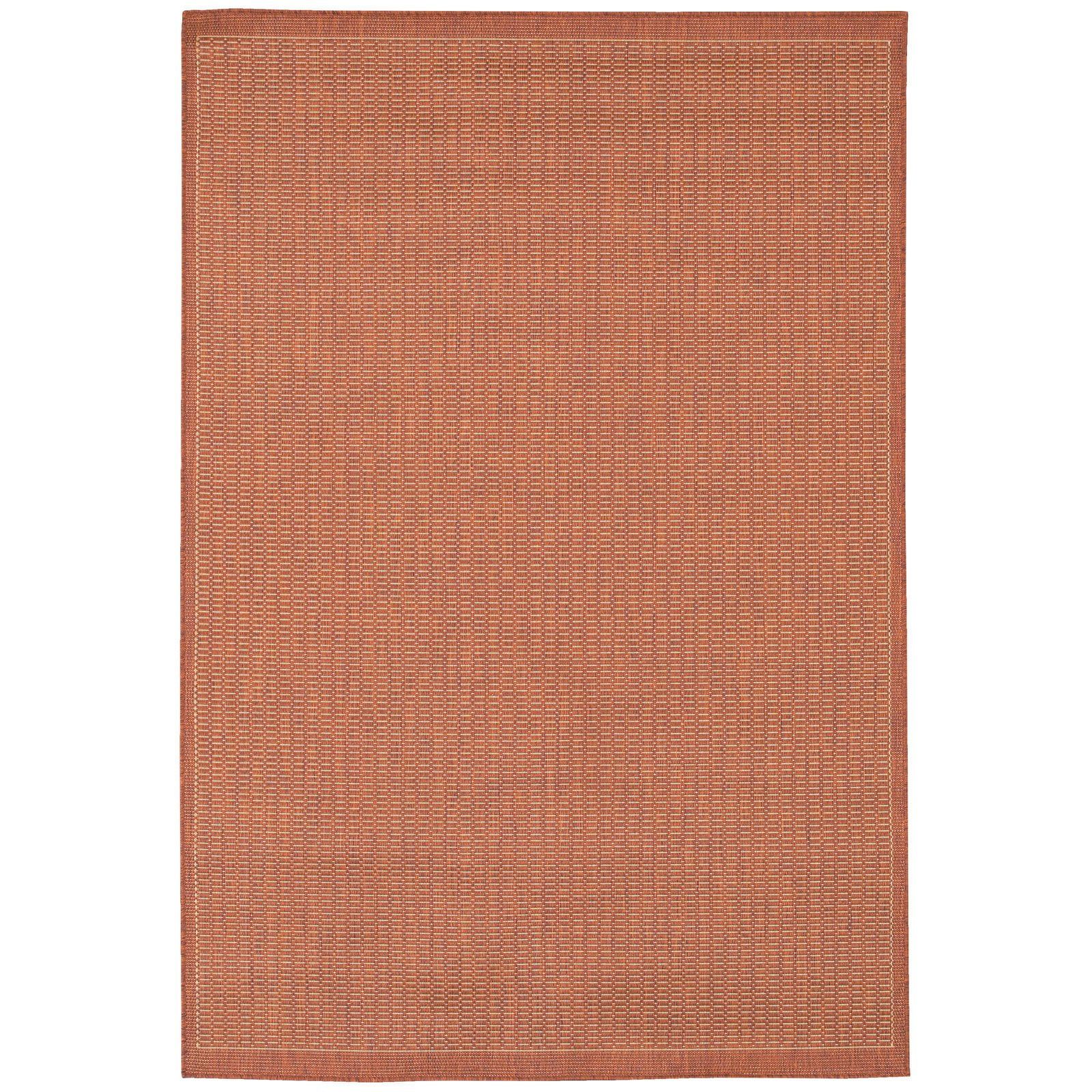 Champagne Taupe Flat Woven Synthetic Indoor Outdoor Rug