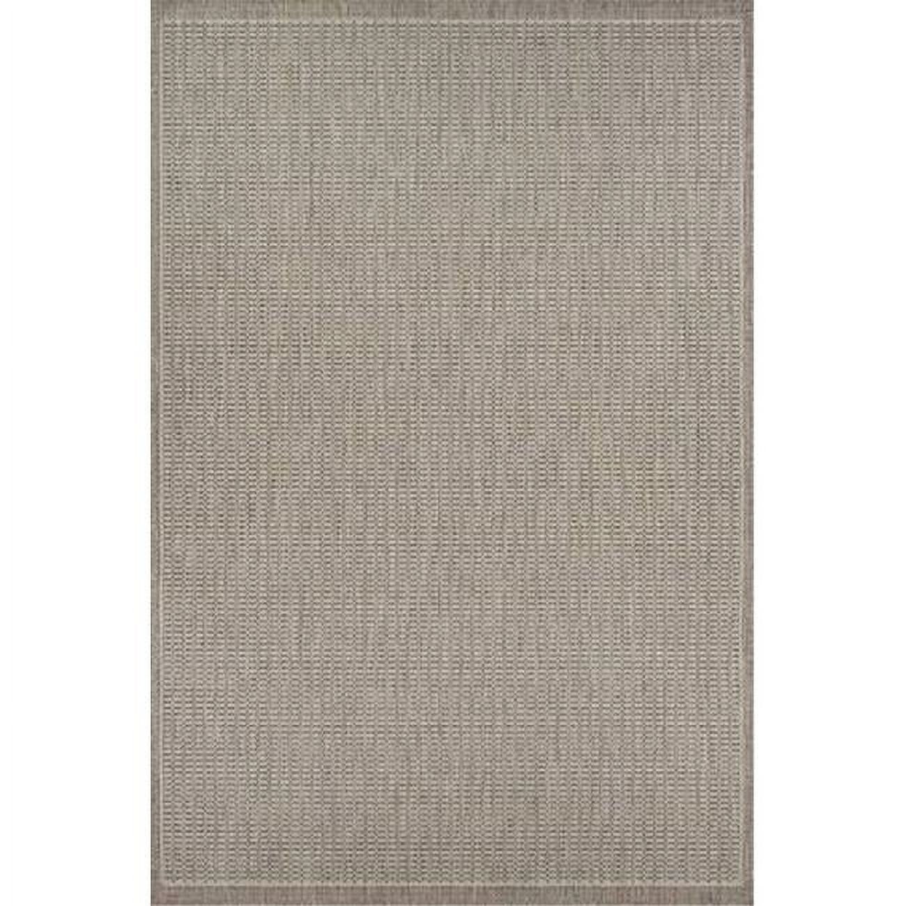 Champagne Taupe Flat Woven Rectangular Indoor/Outdoor Rug