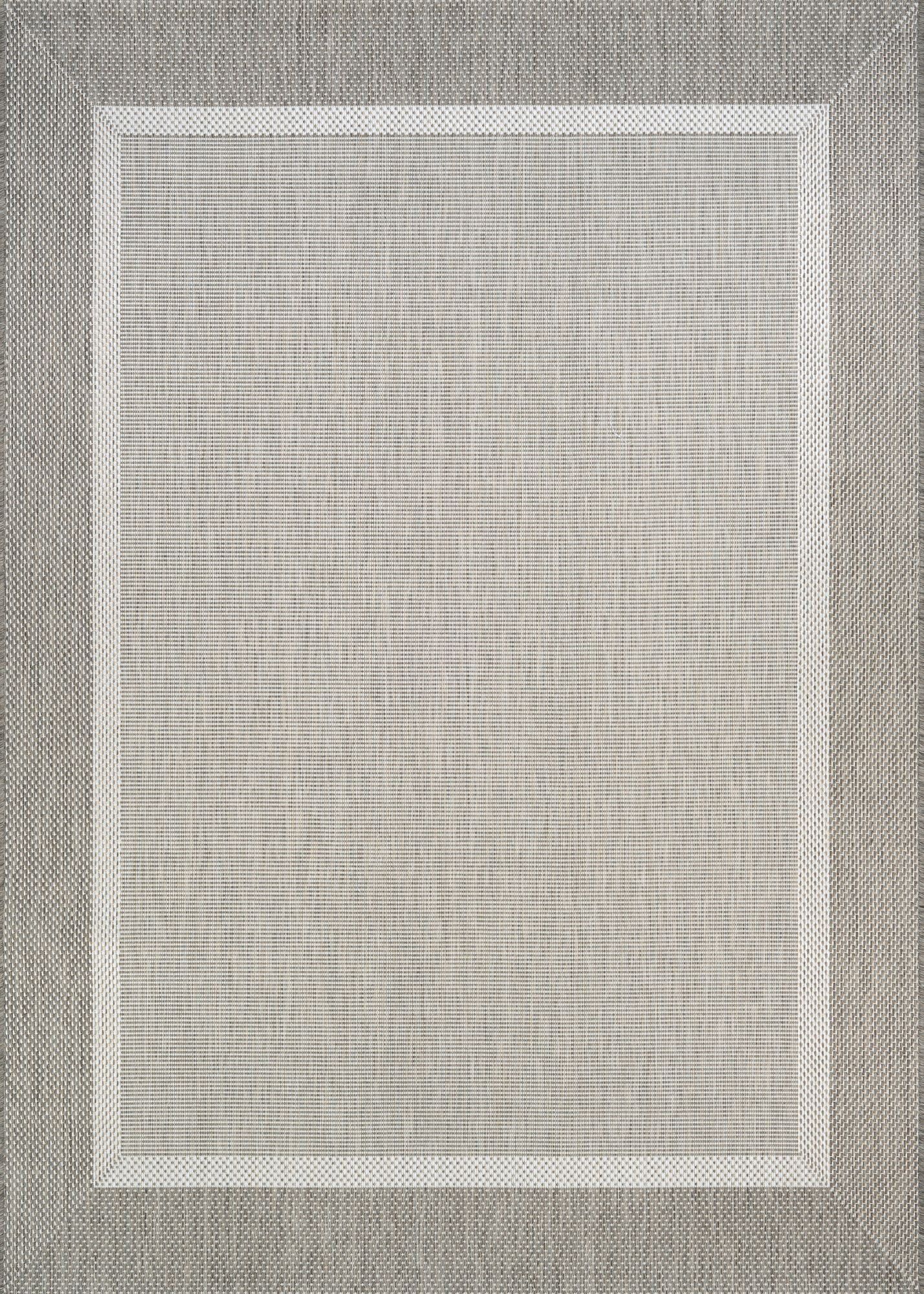 Champagne-Taupe Flat Woven Rectangular Indoor/Outdoor Rug