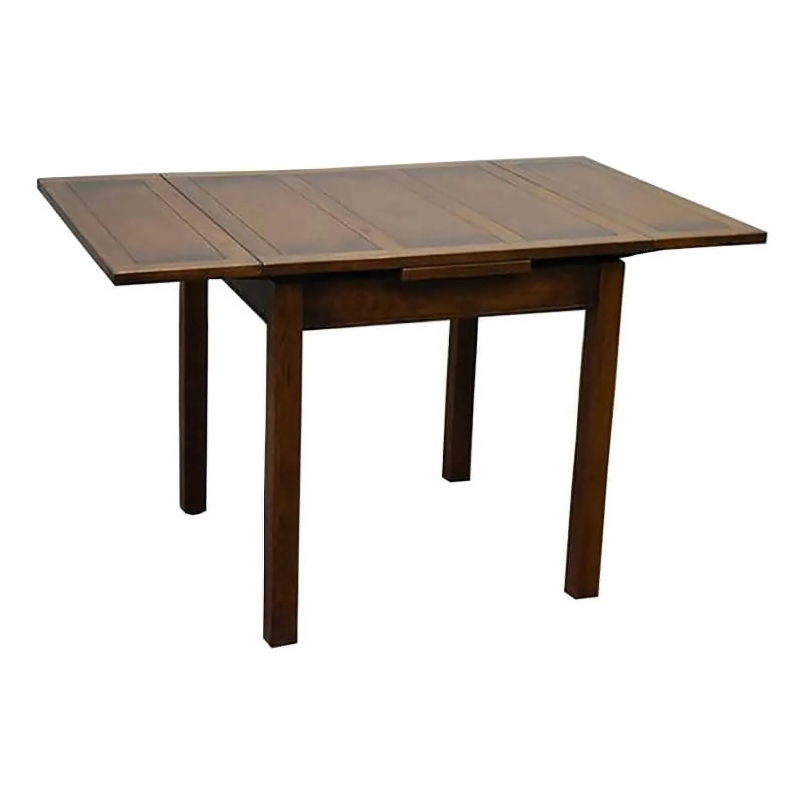 Mission Style Walnut Extendable Wood Dining Table