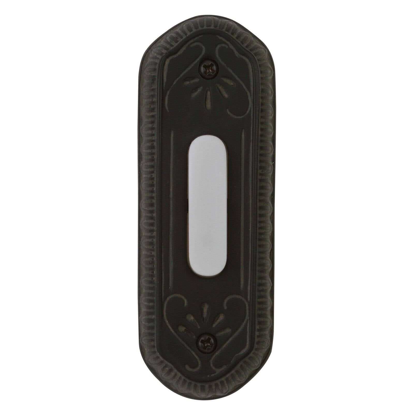 Weathered Black Lighted Surface Mount Doorbell Button