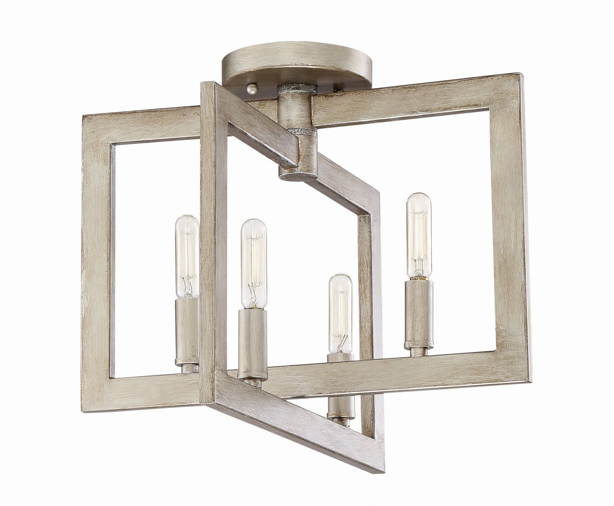 Twilight Gold 14.5" Transitional 4-Light Semi-Flush Mount