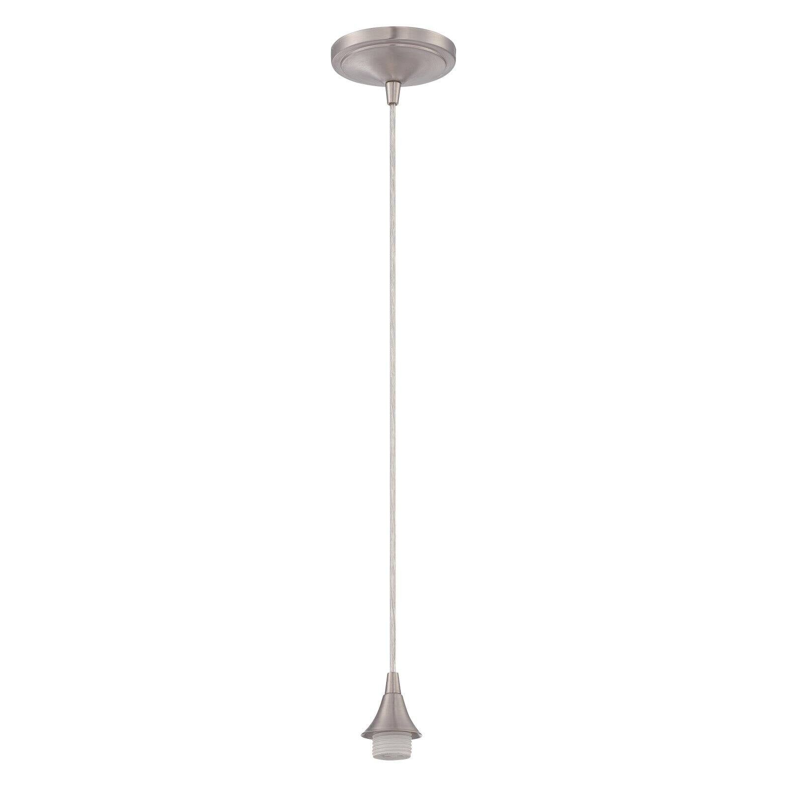 Elegant Matte Black Mini Pendant Light with Polished Nickel Finish