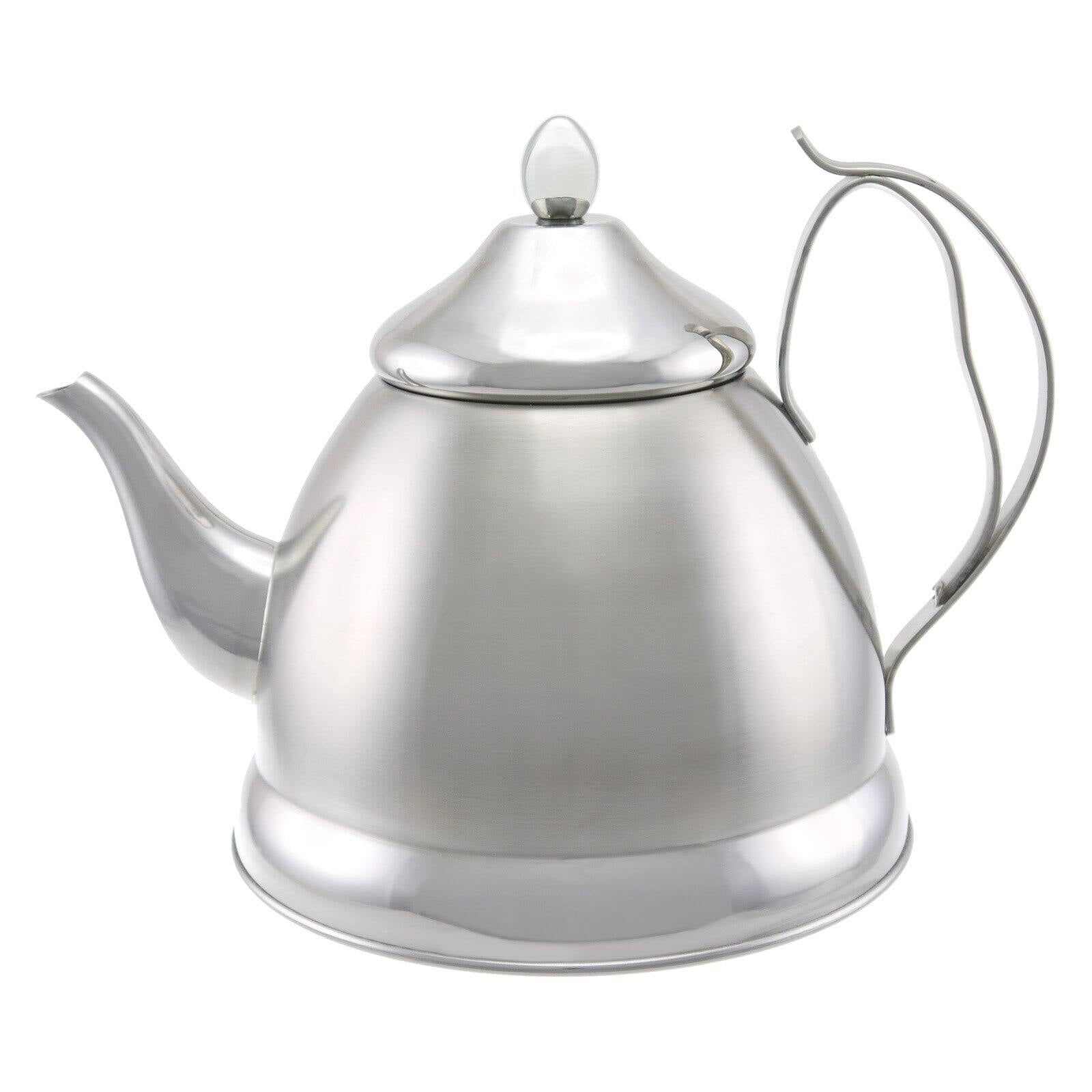 Brushed Stainless Steel 2.0 Qt Tea Kettle with Infuser