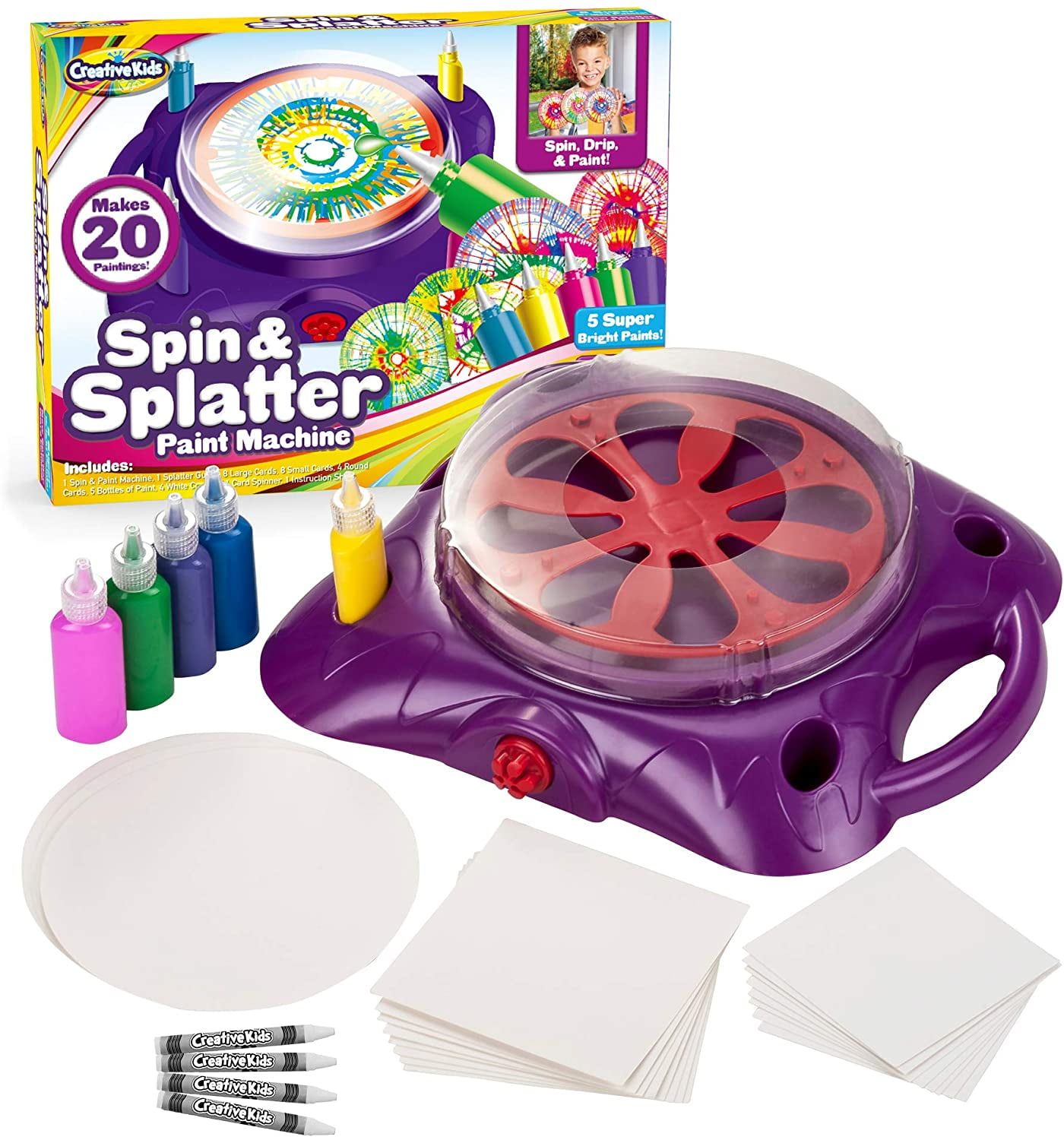 Creative Kids Spin & Splatter Paint Machine with Accessories