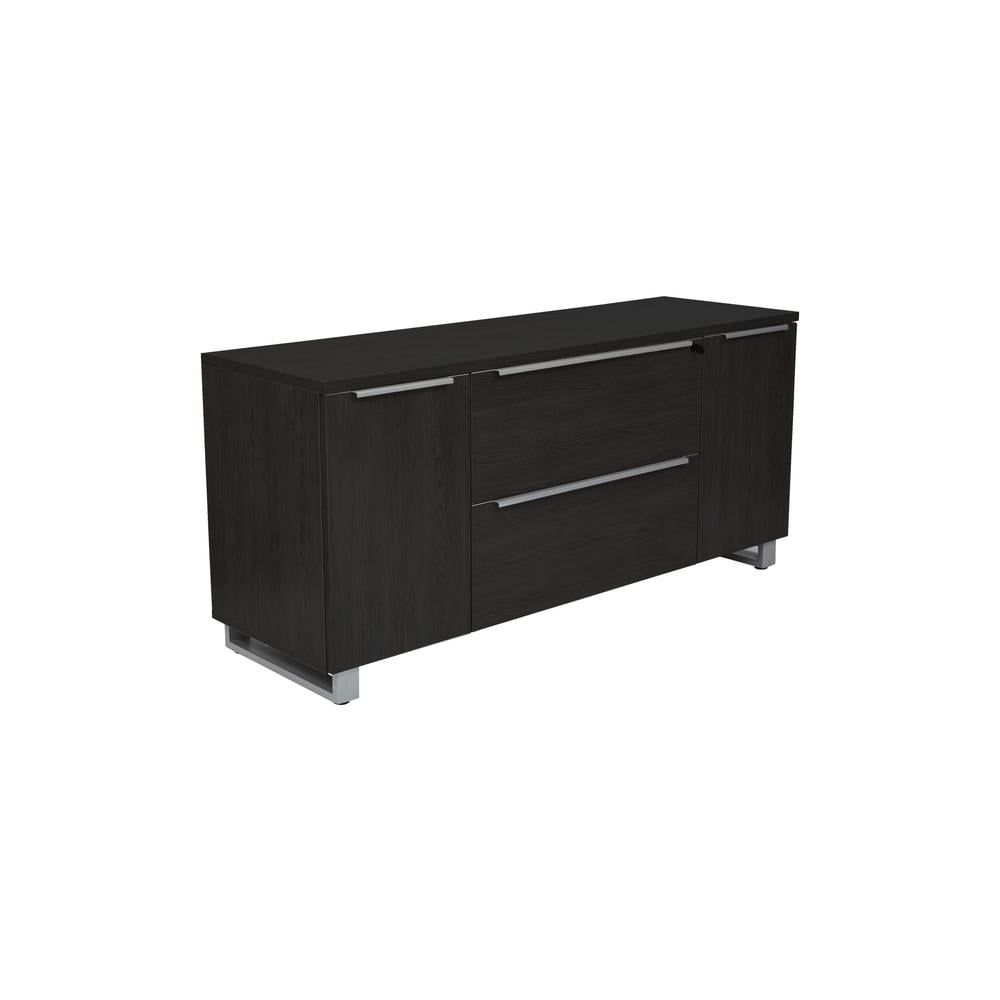 Kalmar Espresso Wood Modern Office Credenza