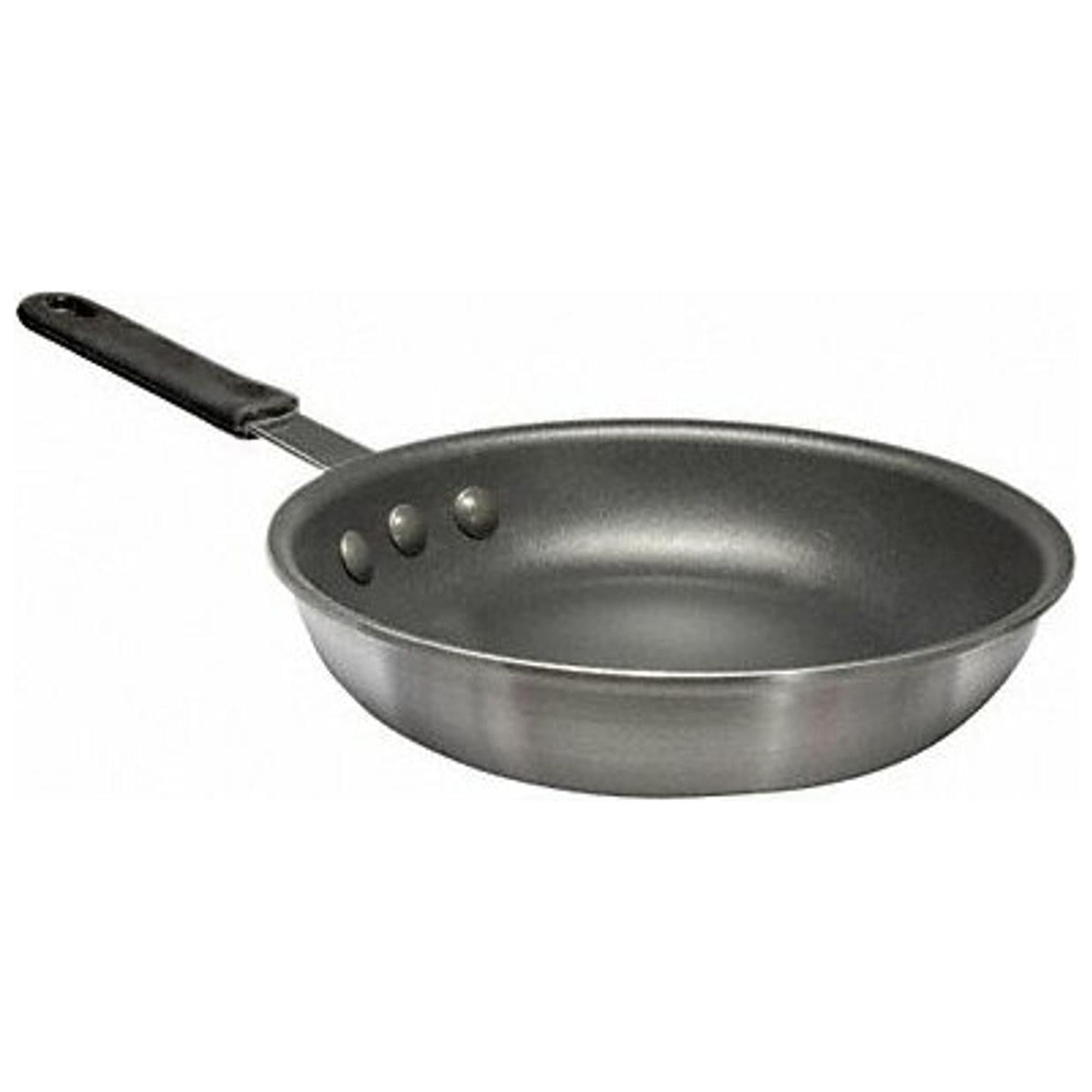 7.5 Inch Silver Aluminum Non-Stick Fry Pan with Gray Handle