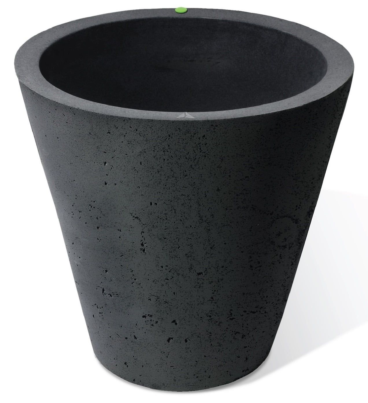 Large Black Concrete Texture Self-Watering Outdoor Planter