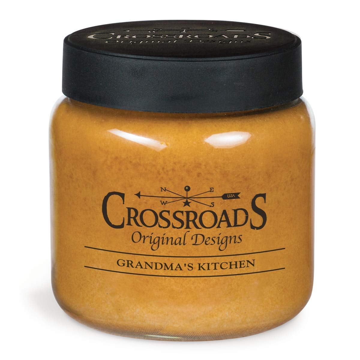 Grandma's Kitchen Yellow Scented Jar Candle with Two Wicks