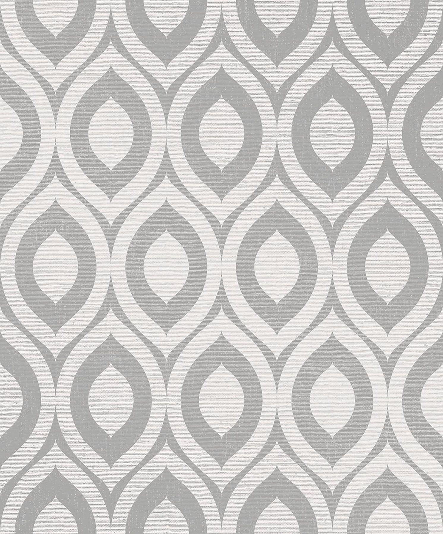 Rimini Grey Geometric Non-pasted Washable Wallpaper