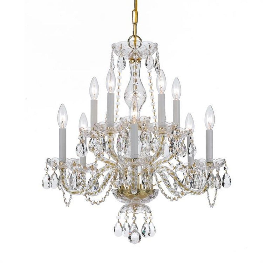 Crystorama Lighting - Ten Light Chandelier - Crystal - Ten Light 2-Tier