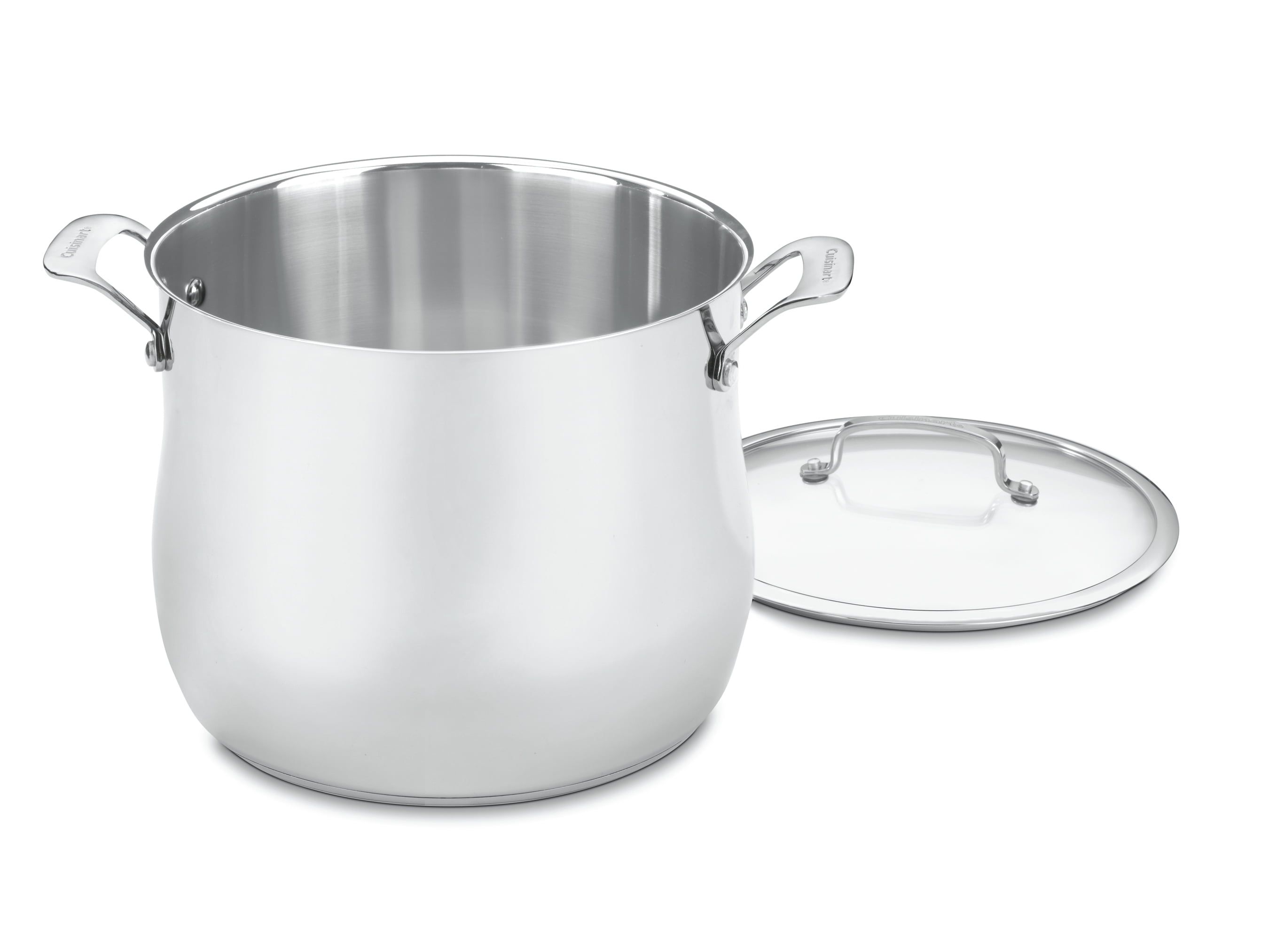 Stainless Steel 12-Quart Stockpot with Glass Lid