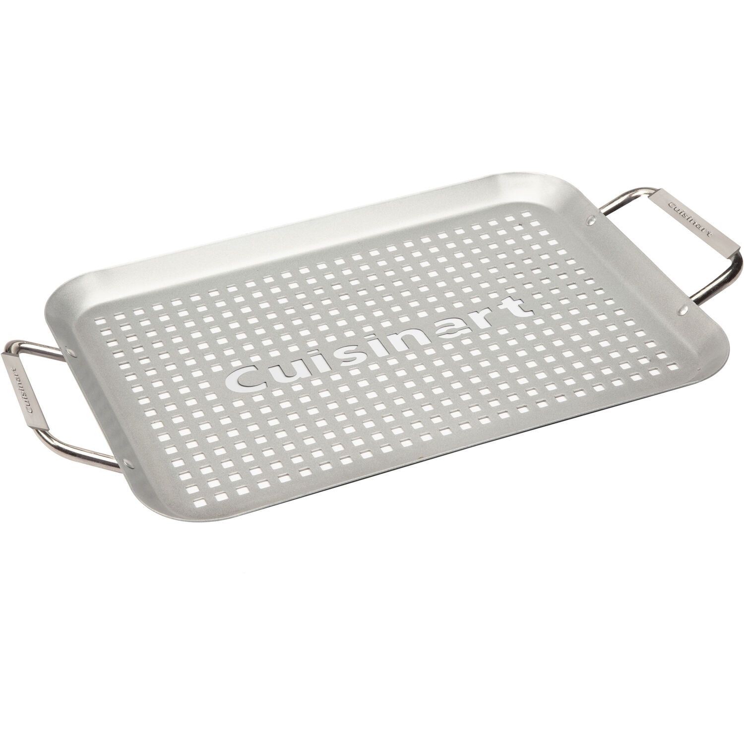 14.5" x 10" Non-Stick Perforated Grill Topper with Handles