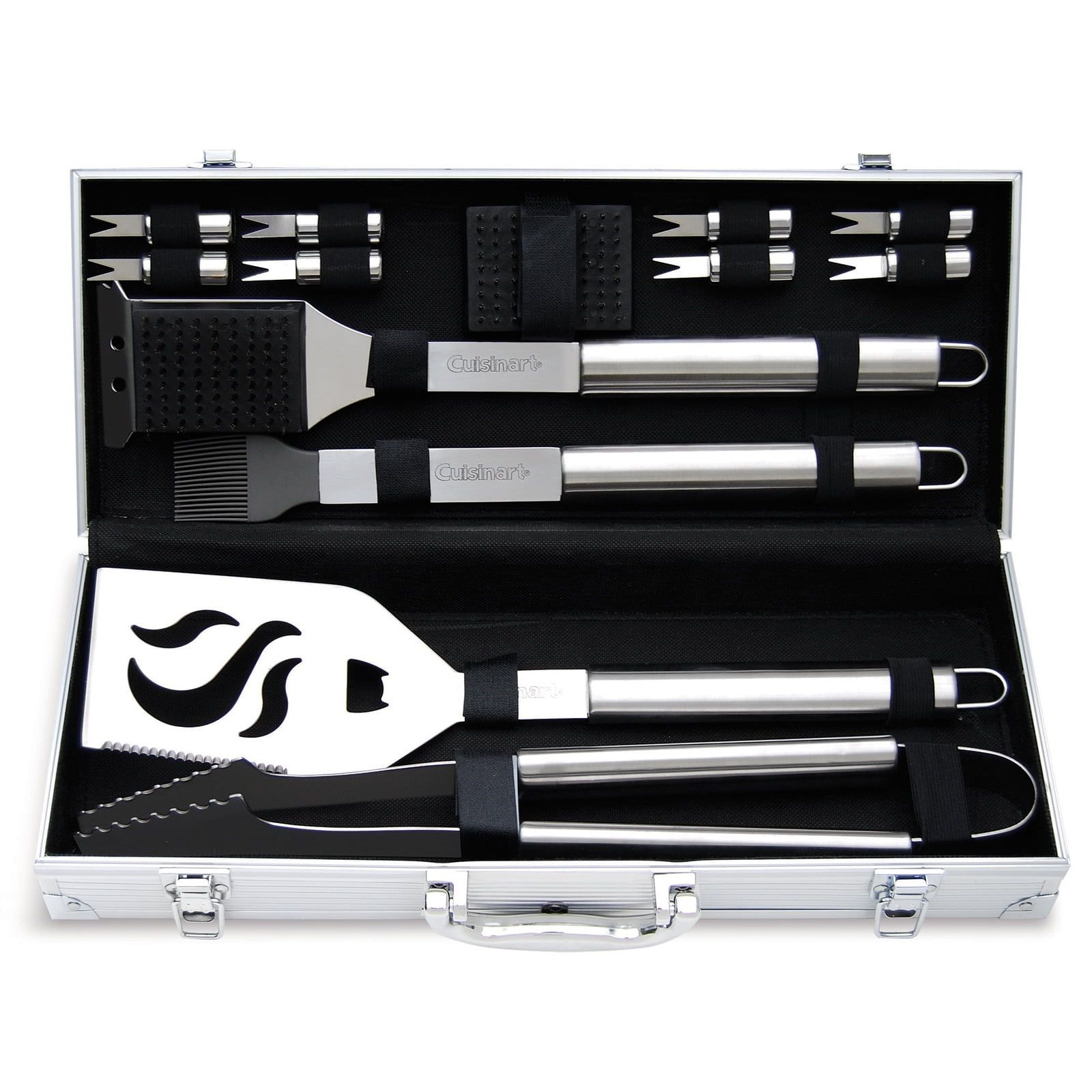 Cuisinart 14-Piece Stainless Steel Grilling Tool Set with Case