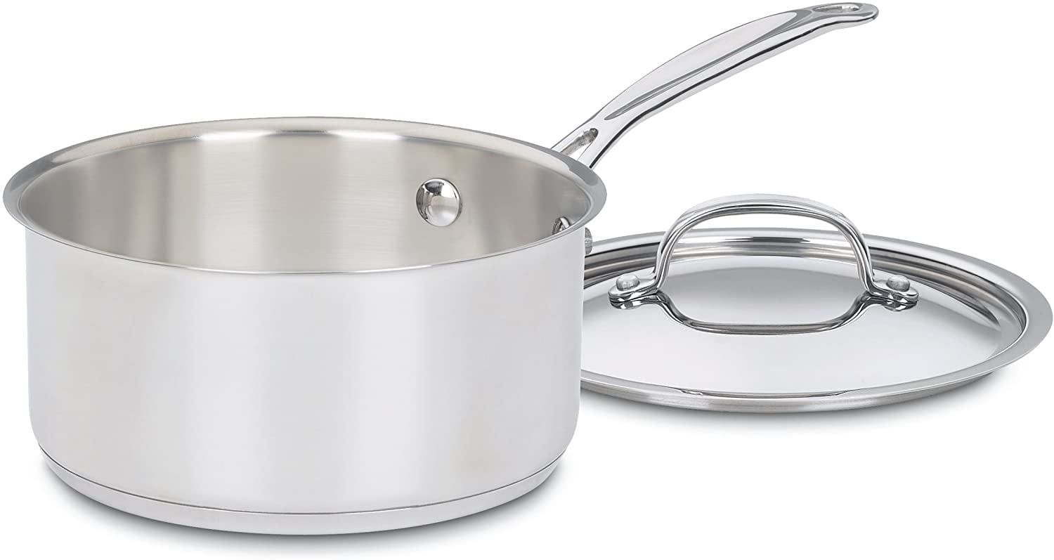 Stainless Steel 2 Quart Saucepan with Cover