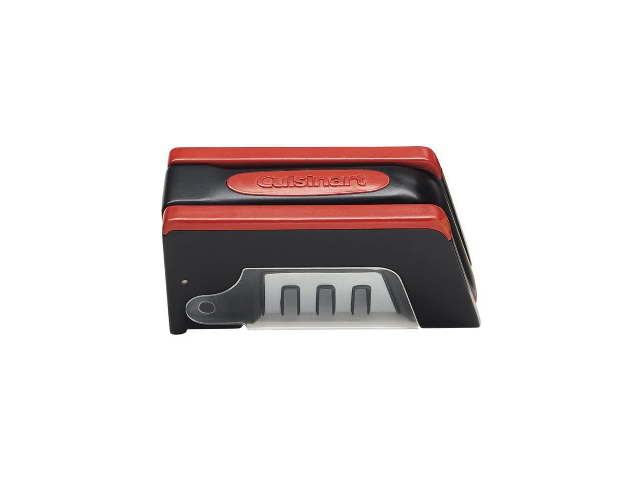 Cuisinart Black and Red 3-Slot Foldable Knife Sharpener